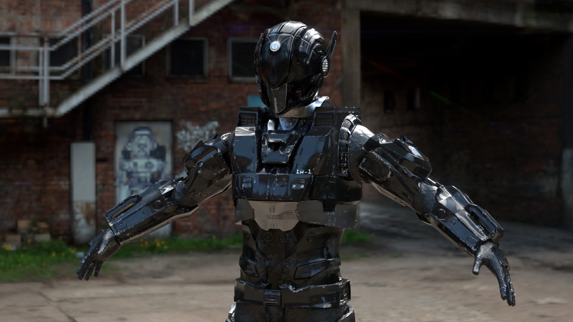 Artstation Hard Surface Sci Fi Robot Wen Leo