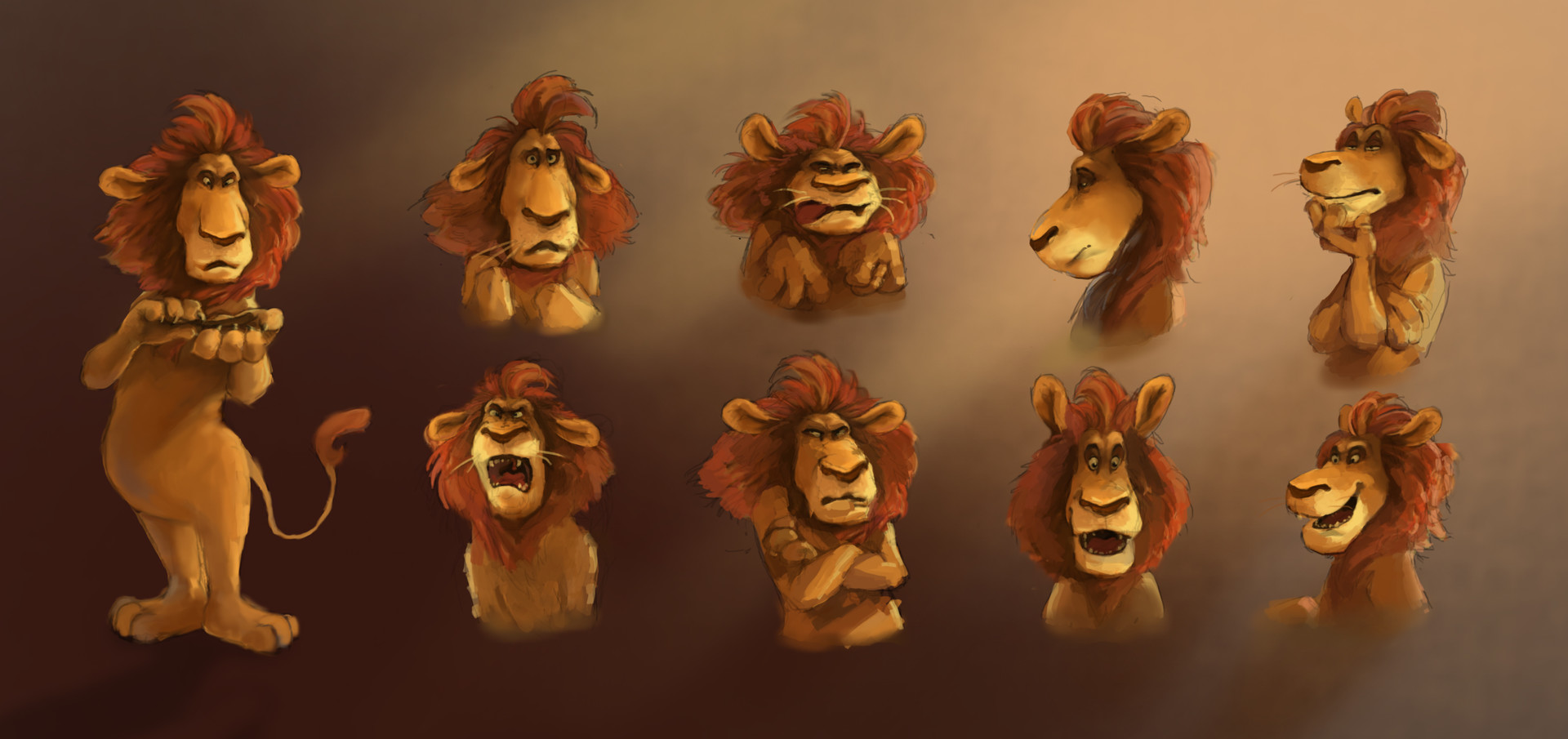 ArtStation Leon cartoon