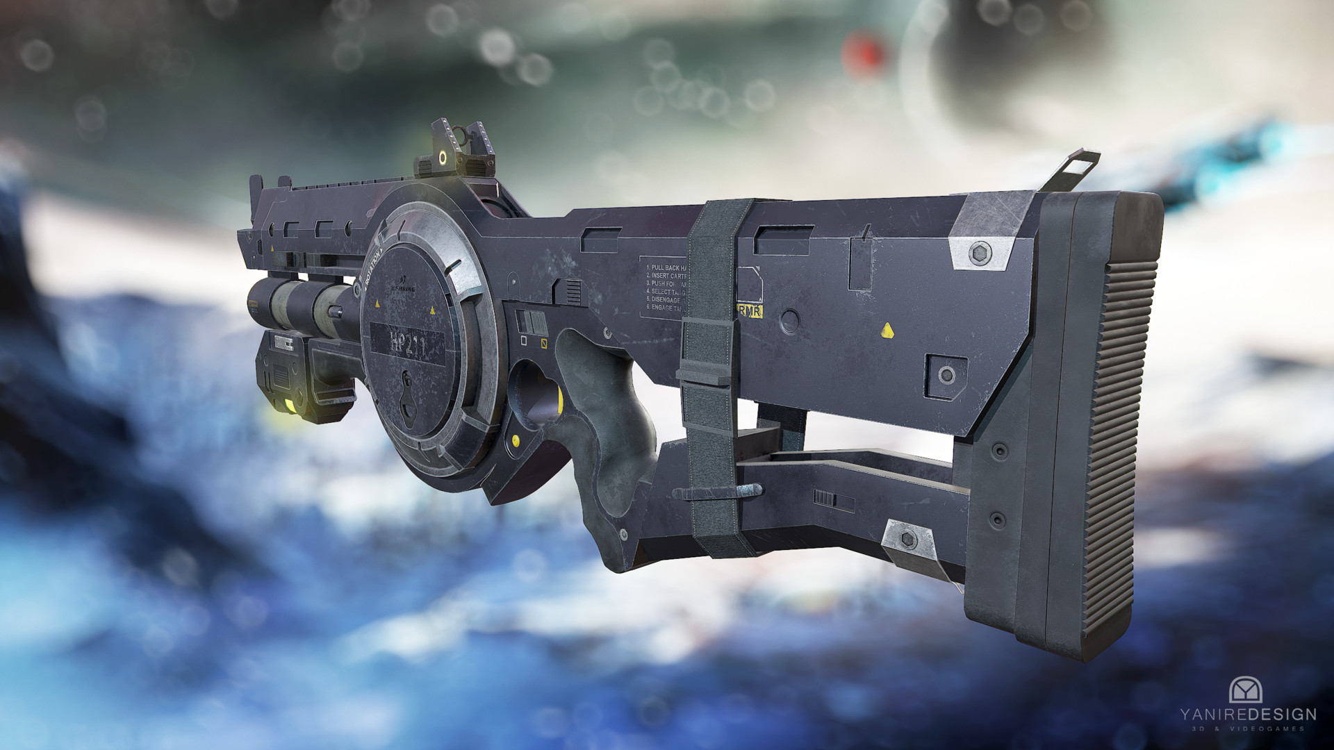 Artstation Burst Cannon Star Citizen Yanire Delgado