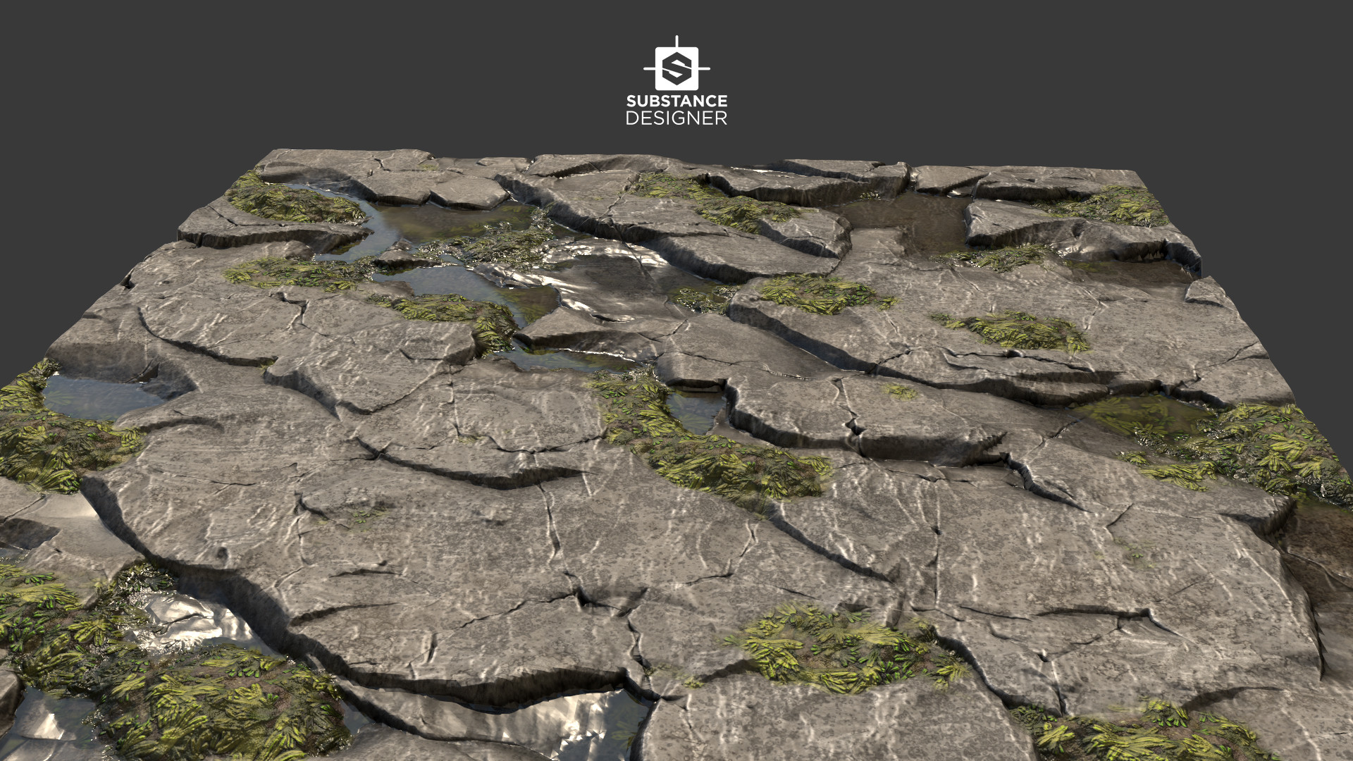 ArtStation Flat rock ground