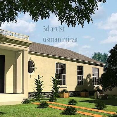 Artstation Usman Mirza Beautiful modern farmhouse chic style. artstation