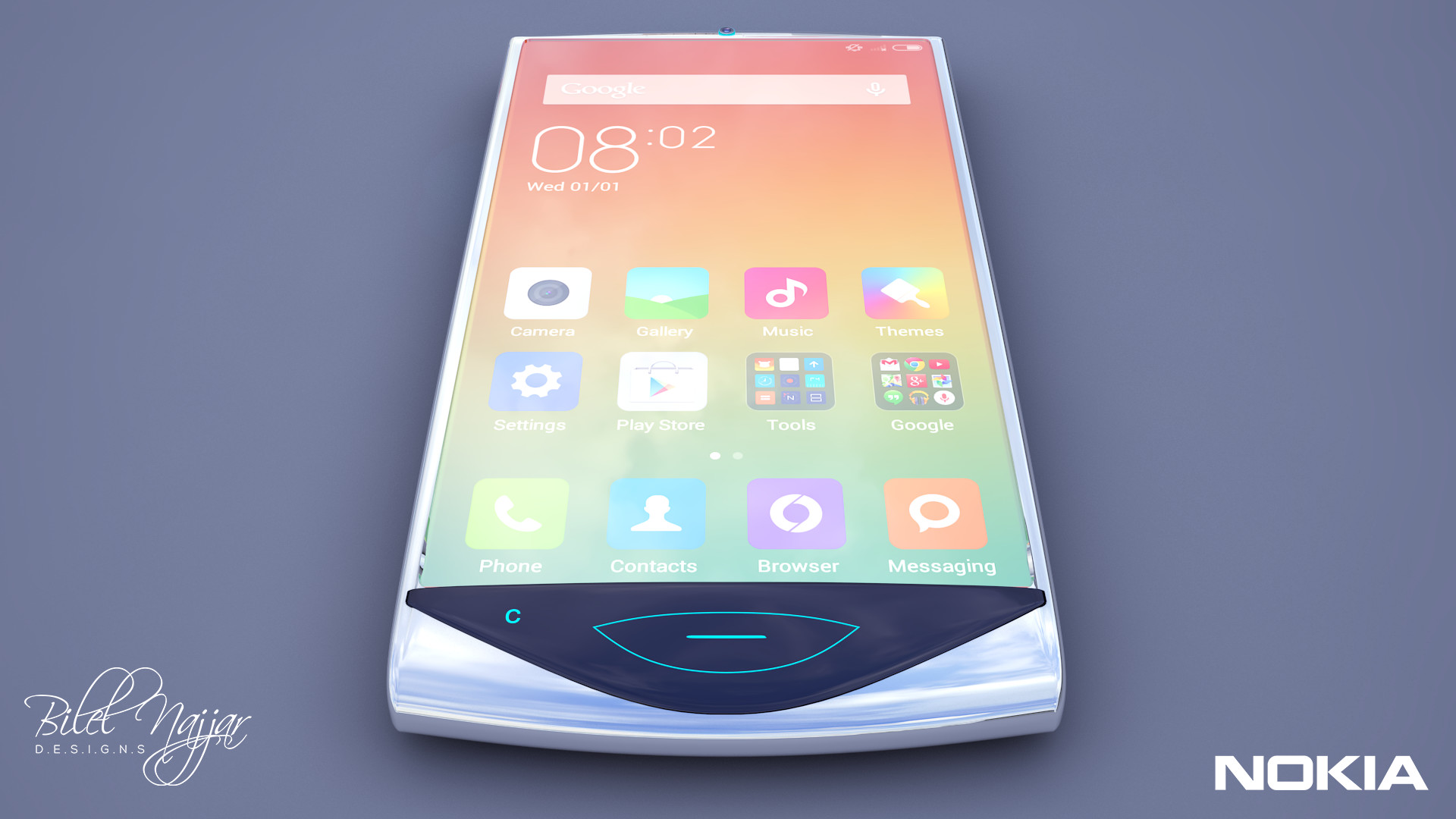 bilel najjar nokia 3310 smartphone 3d design