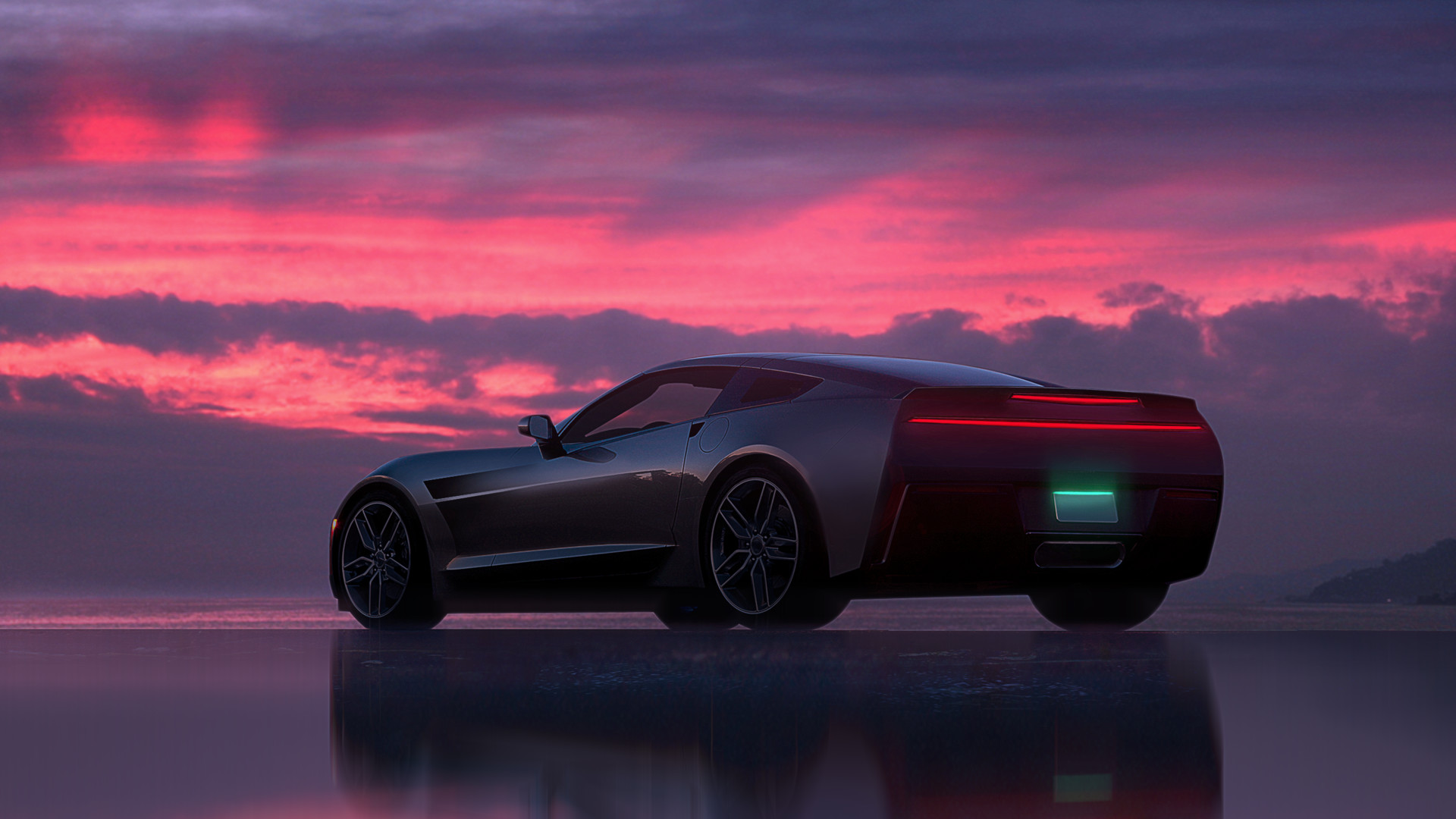 Artstation Pink Sunset Jonathan Lucero