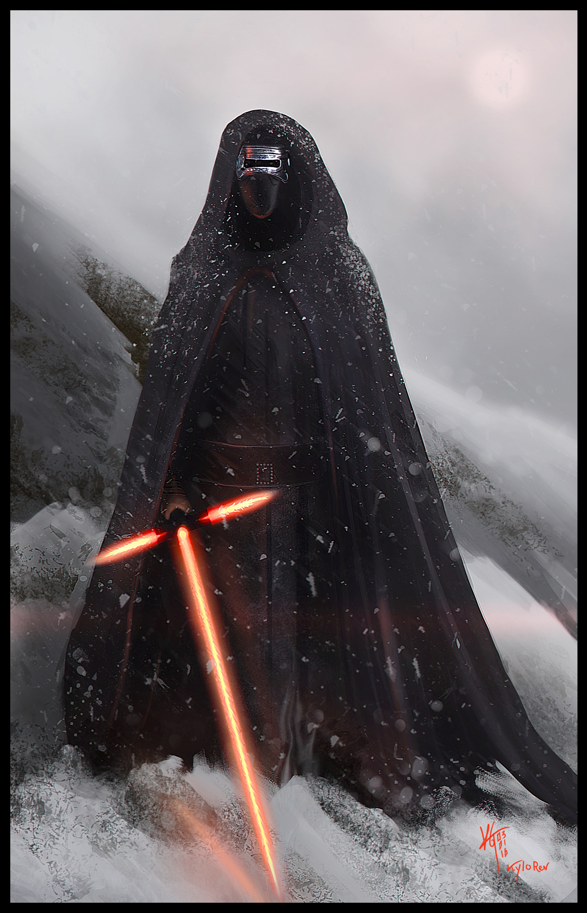 Artstation Kylo Ren Starwars Kyle Grech