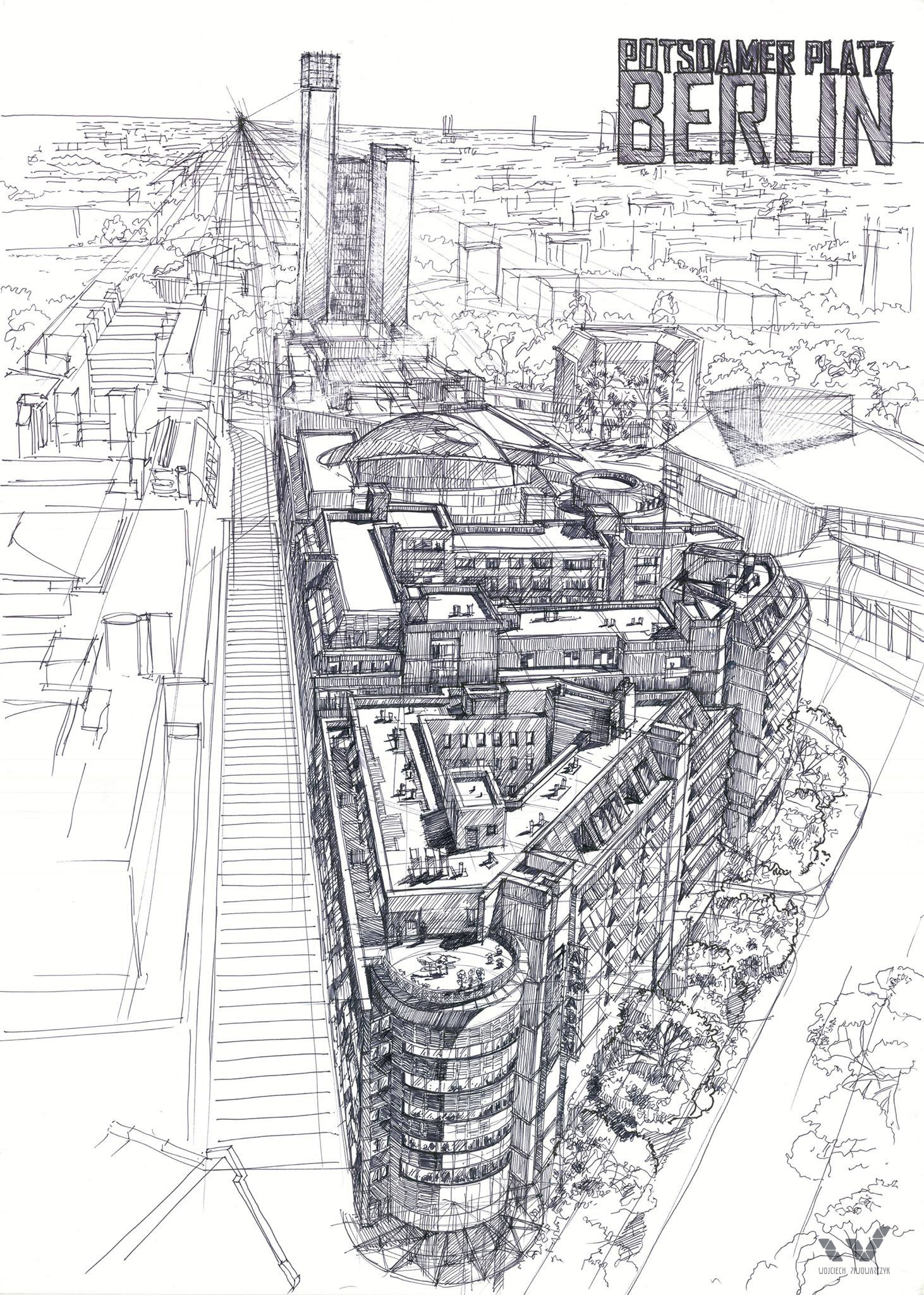 pen drawing buildings｜TikTok Search