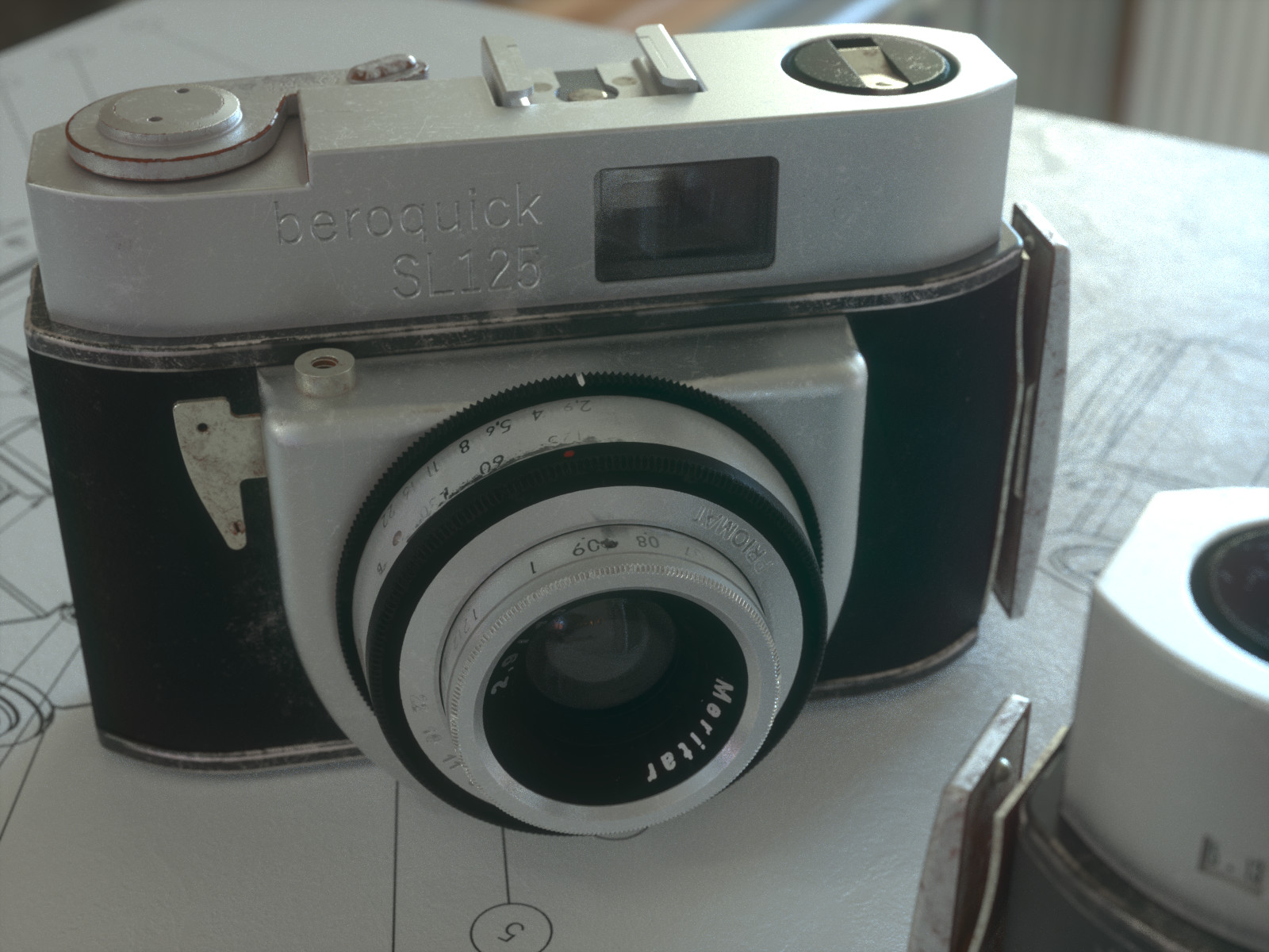 Nurbs Modeling - Vintage Camera Beroquick SL125
