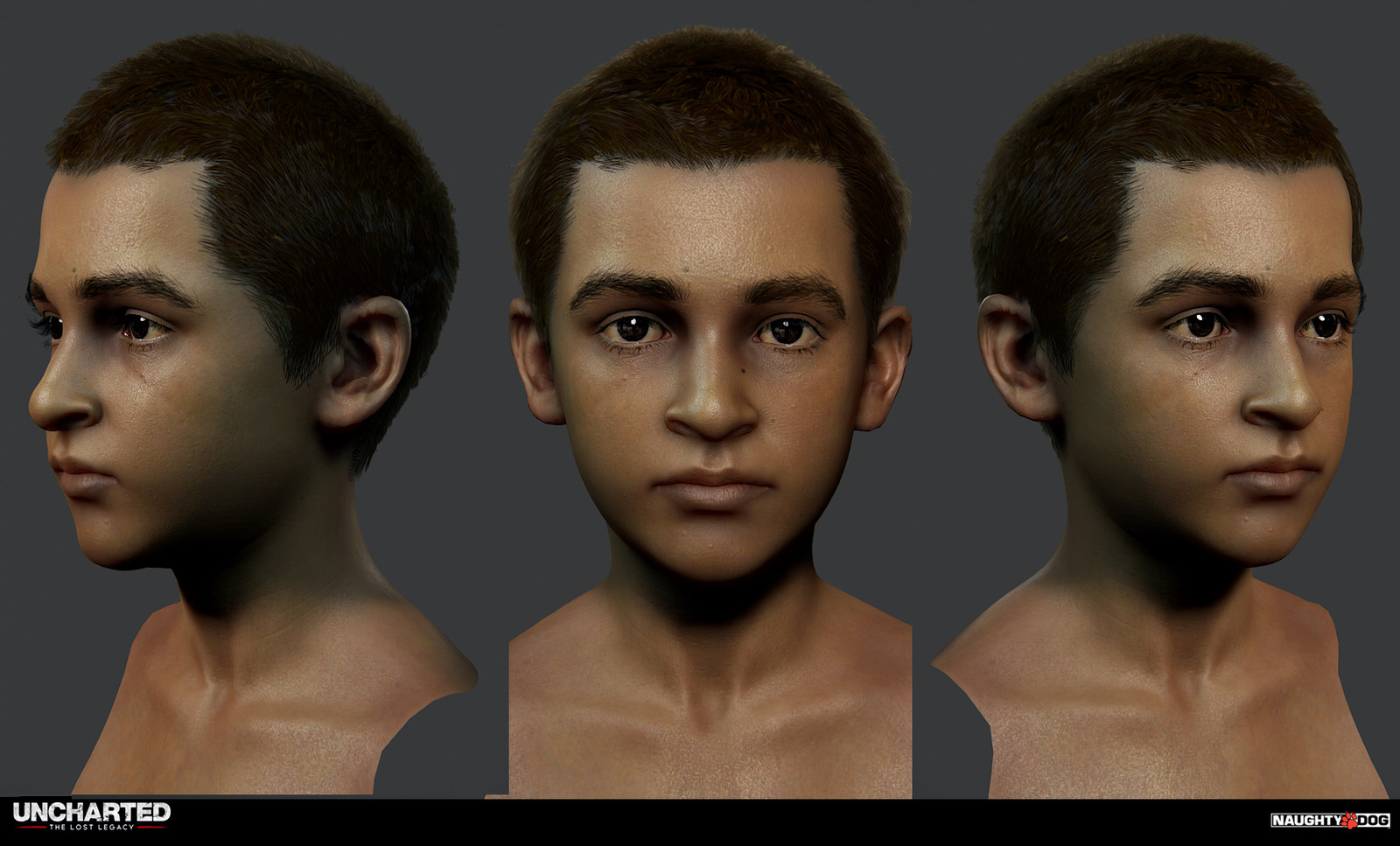 Npc head: head from scratch. Hair started from an existent archive and reworked for this character.