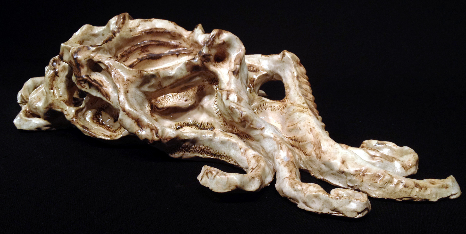 Justin Ethington Bone Heart Clay Sculpture