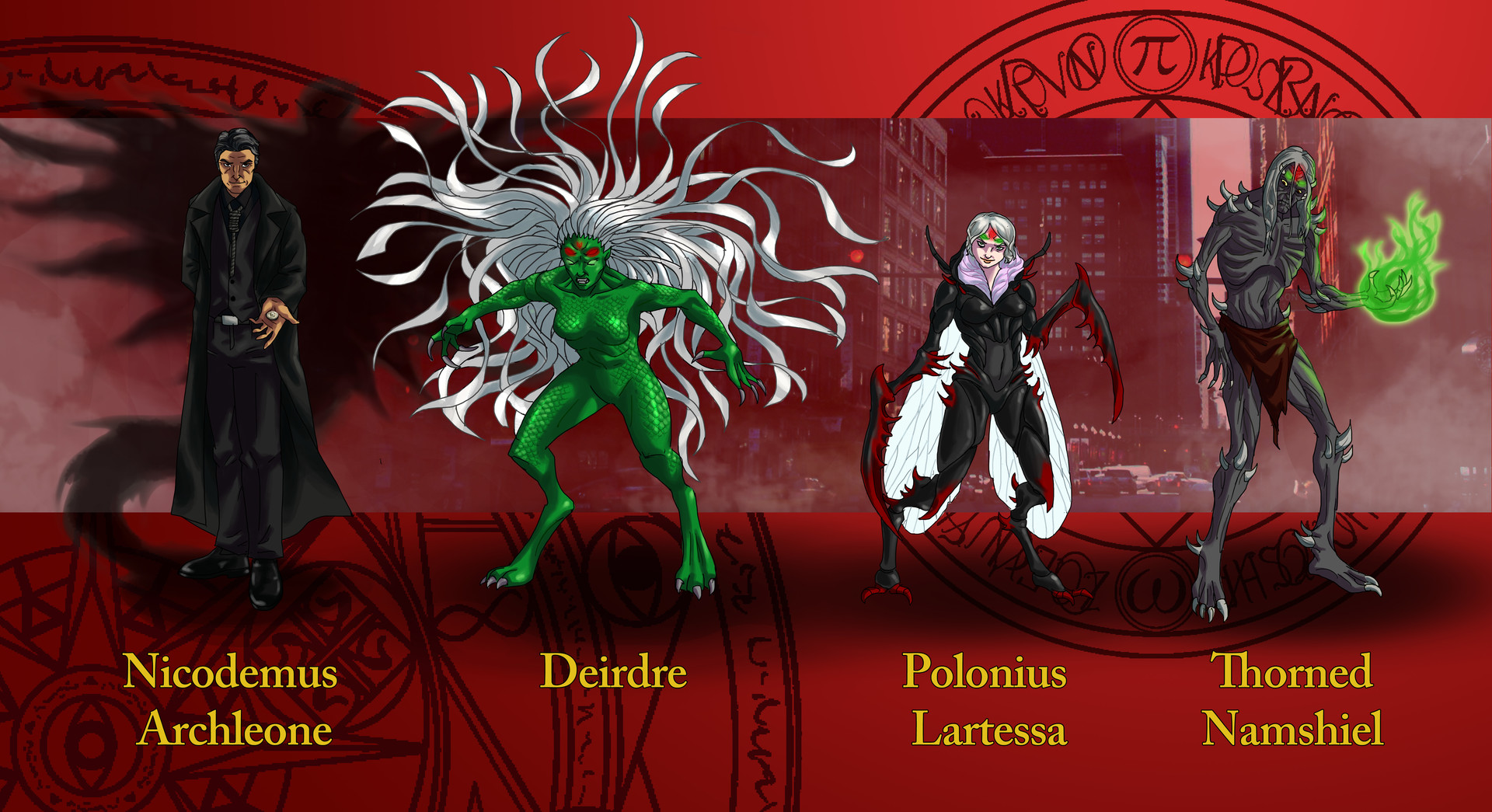Conrad Atega - The Dresden Files character designs