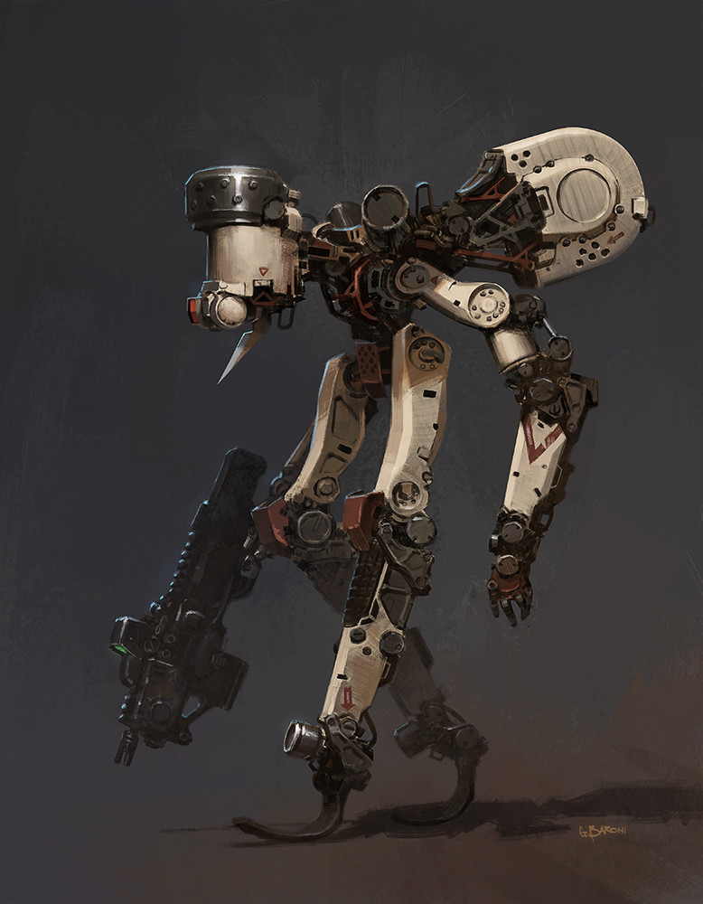 ArtStation - desert recon mecha