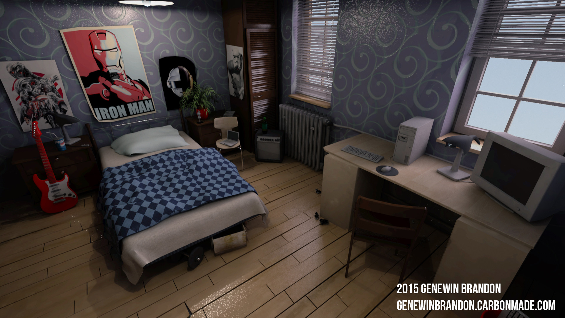Artstation Bedroom Scenes Lighting Challenge Genewin Brandon