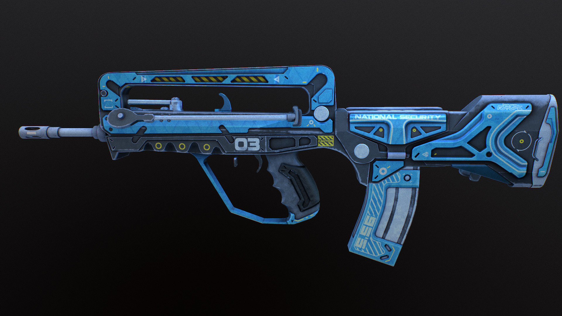 Как нарисовать famas из standoff 2