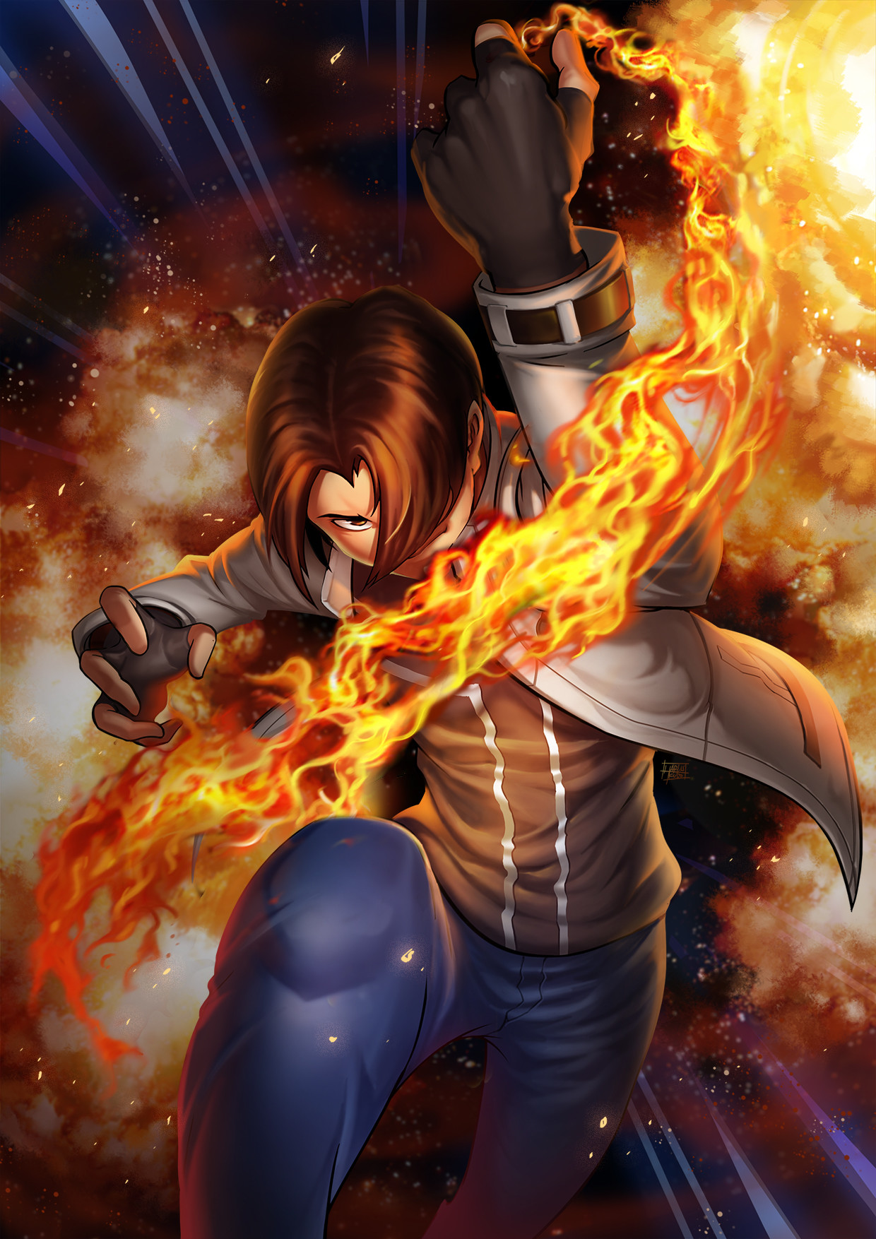 ArtStation - THE KING OF FIGHTERS KYO KUSANAGI