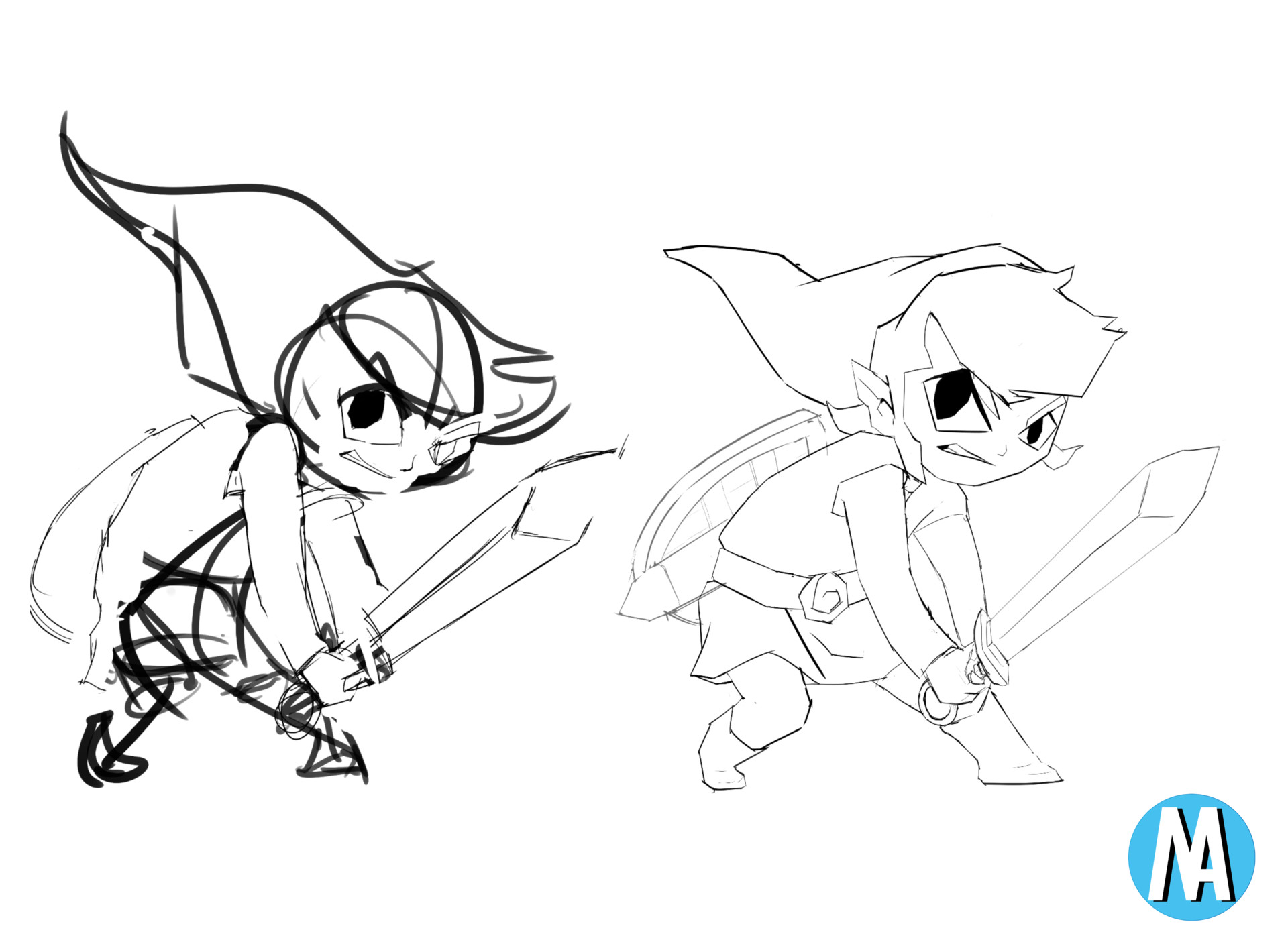 Angela Andrades Toon Link Flipnote studio (dsiware) how to draw link. angela andrades toon link