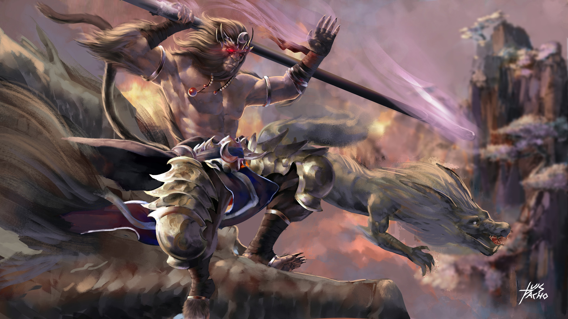 artstation wukong dark king luis pacho