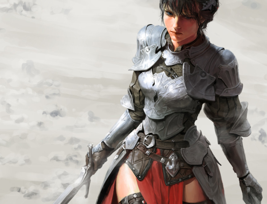 female knight figure
