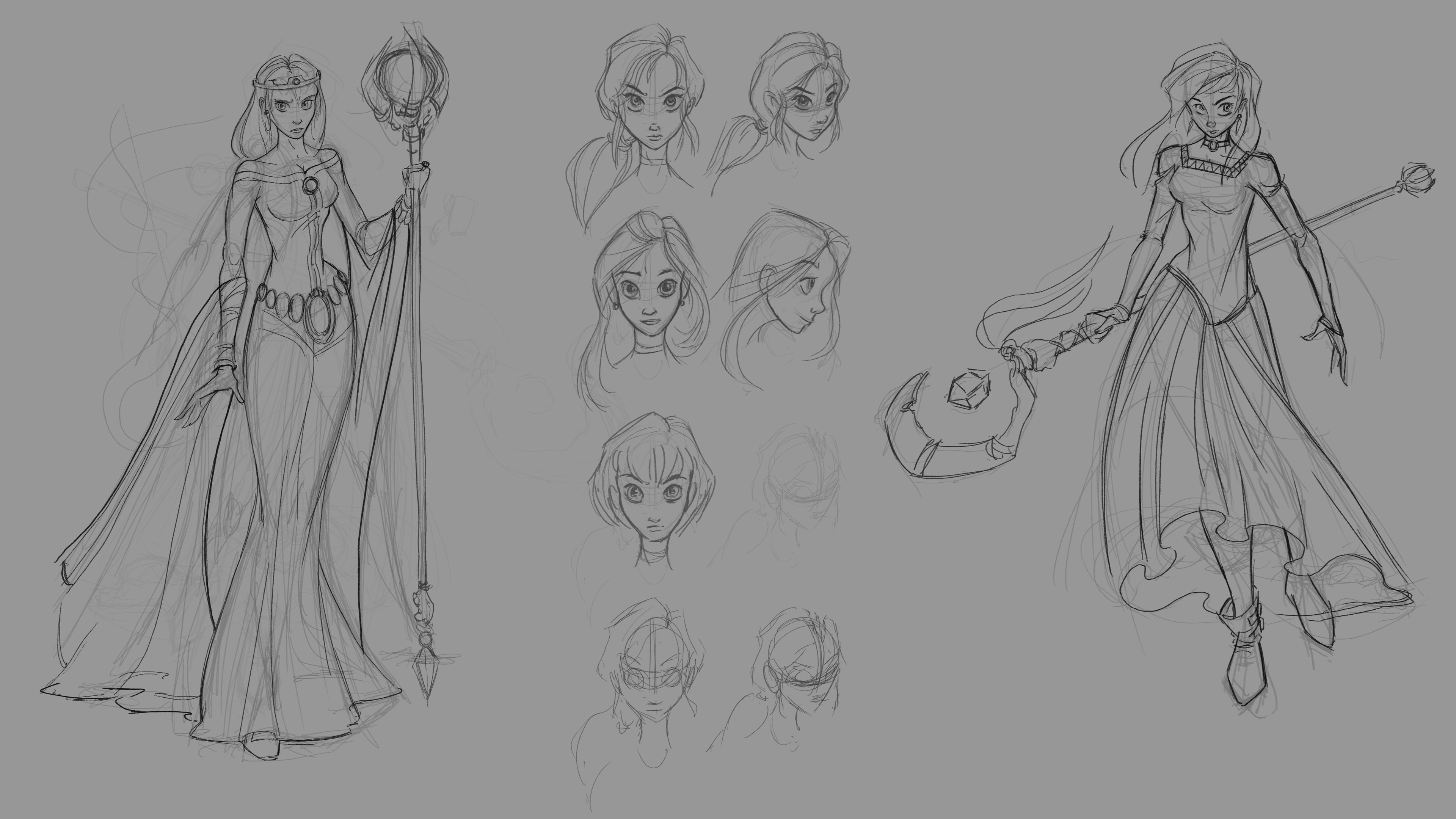 Early Character Concepts - Disney style