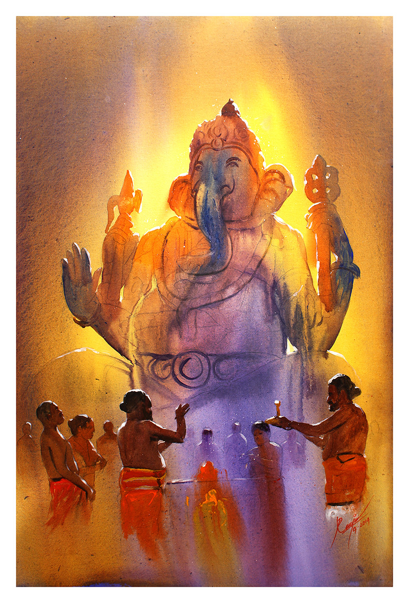 Artstation Watercolor Paintings Mv Renju