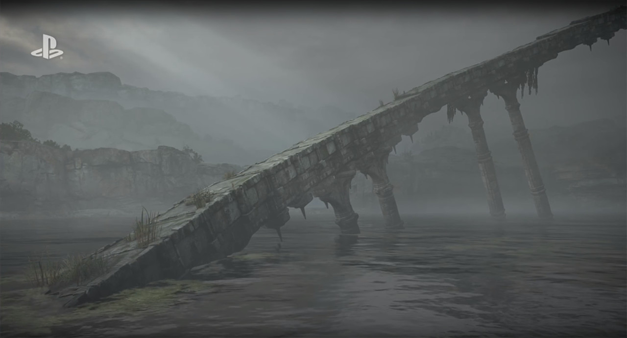 Structure created for the SotC remake. I also did foliage placement. Screenshot taken from the 2017 reveal trailer.