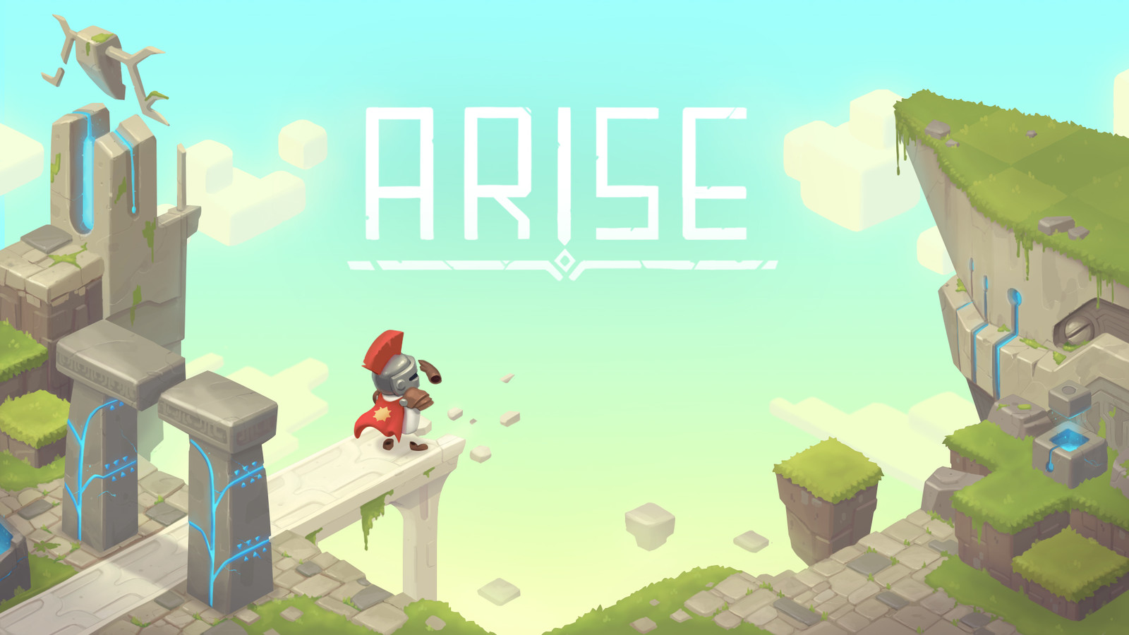 Early visualization of the game art style and branding.