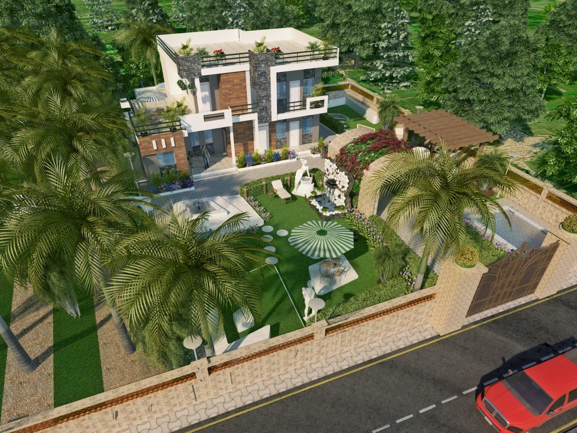 Artstation 3d Exterior Render Shubham Meena