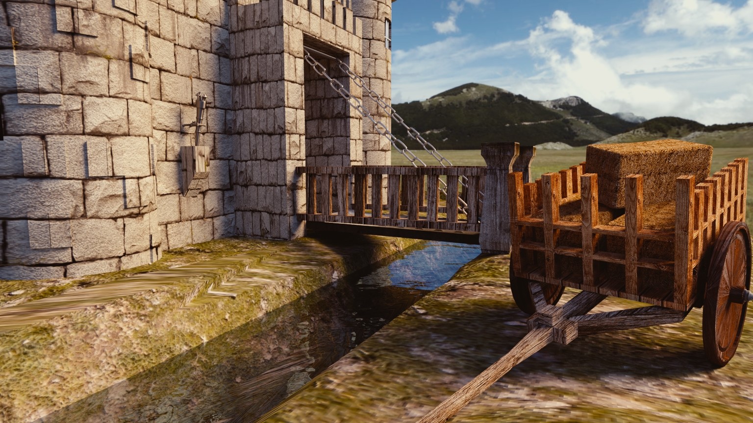 Artstation Medieval Scene Castle 3d With Animation Castelo 3d Pablo Simoni Dos Santos