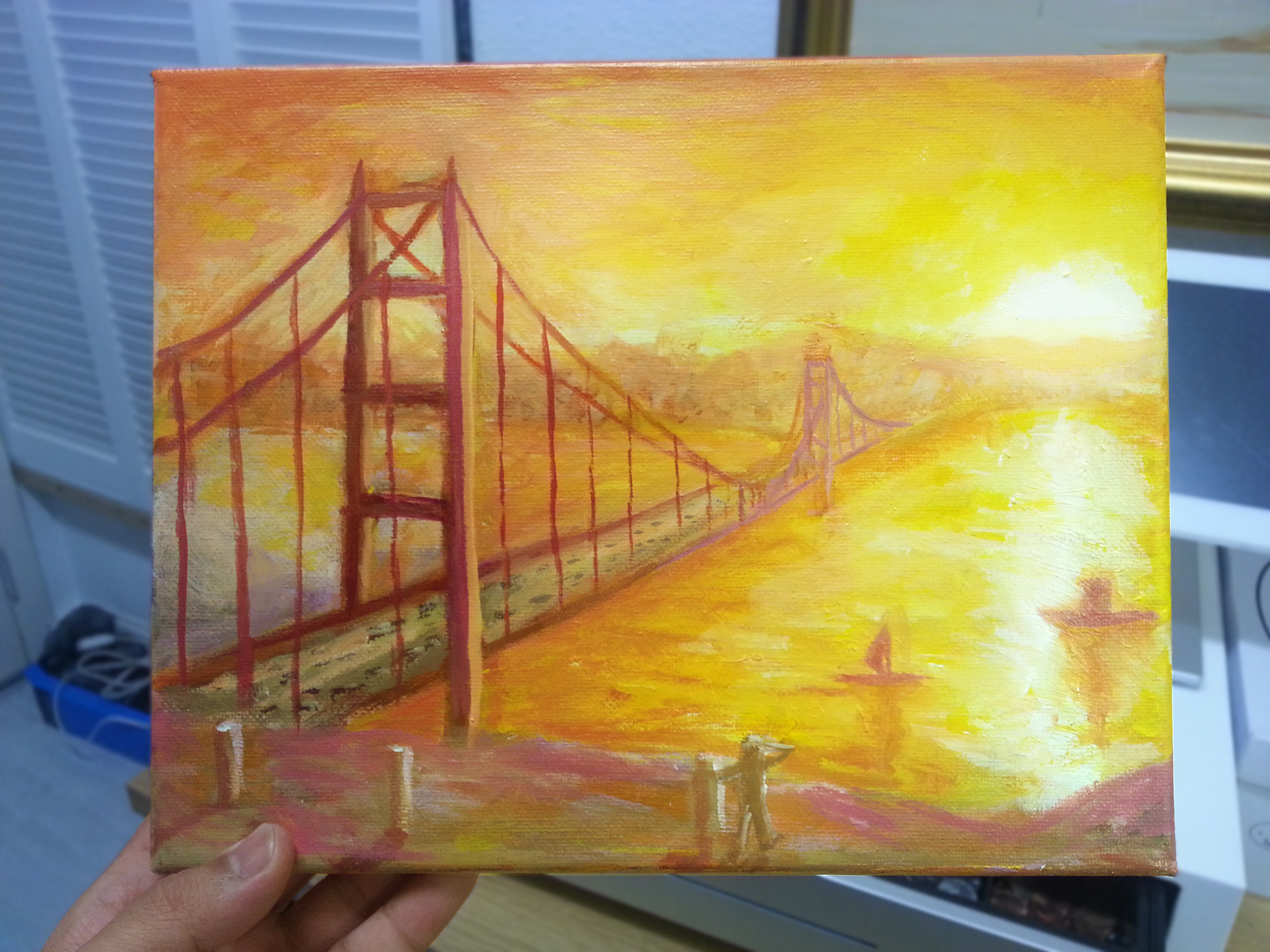 Artstation Golden Gate Bridge Painting 2017 Sora Ngin
