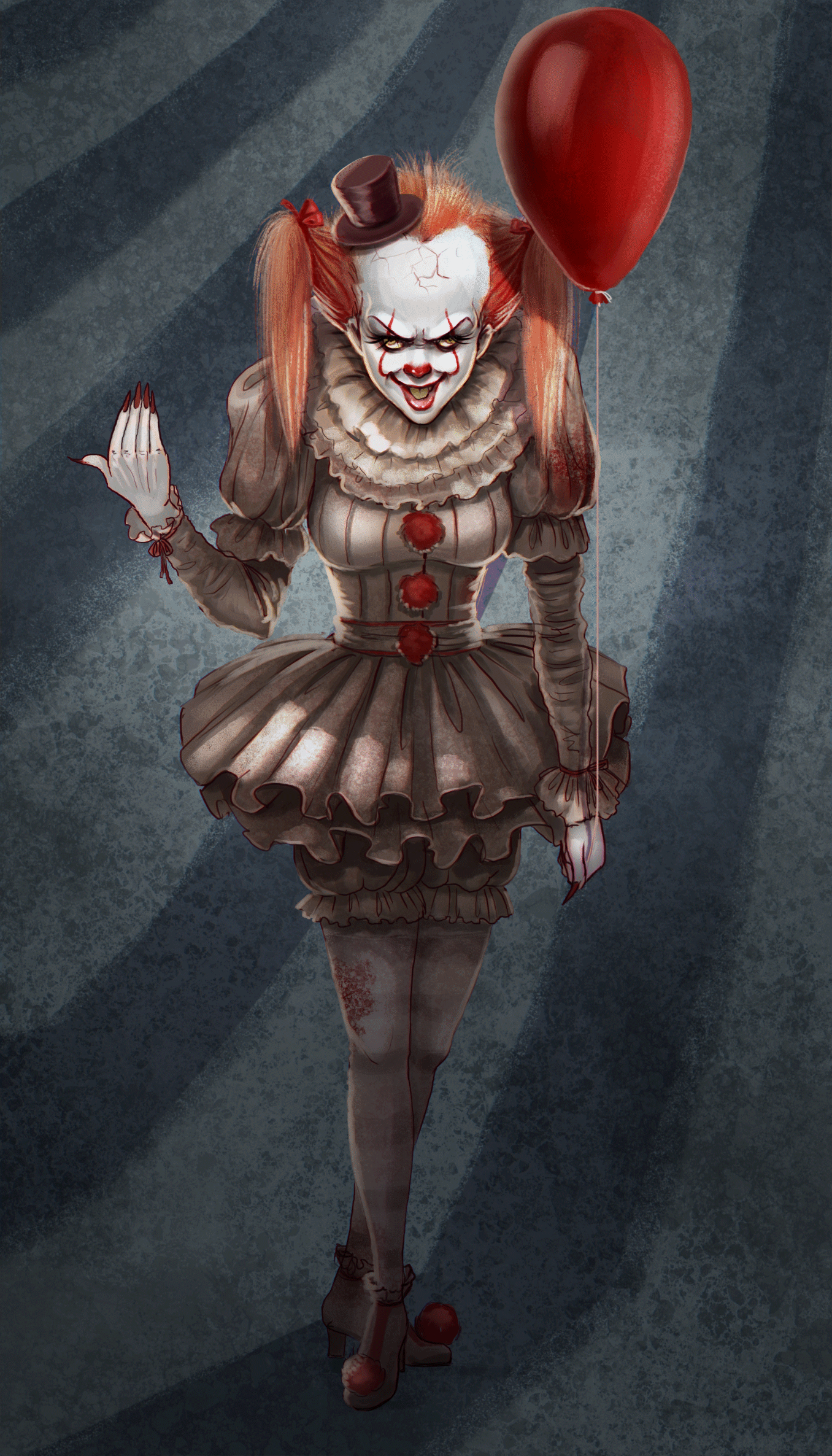 PENNYWISE the Dancing Clown from 'IT' Speedpaint