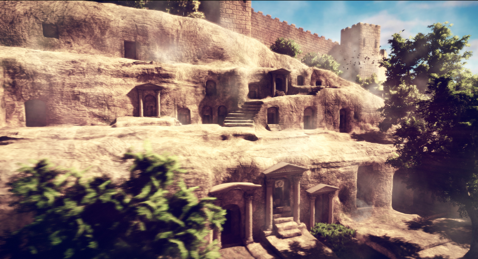 Edessa Necropolis Animated Documentary,  Necropolis Exterior Scene