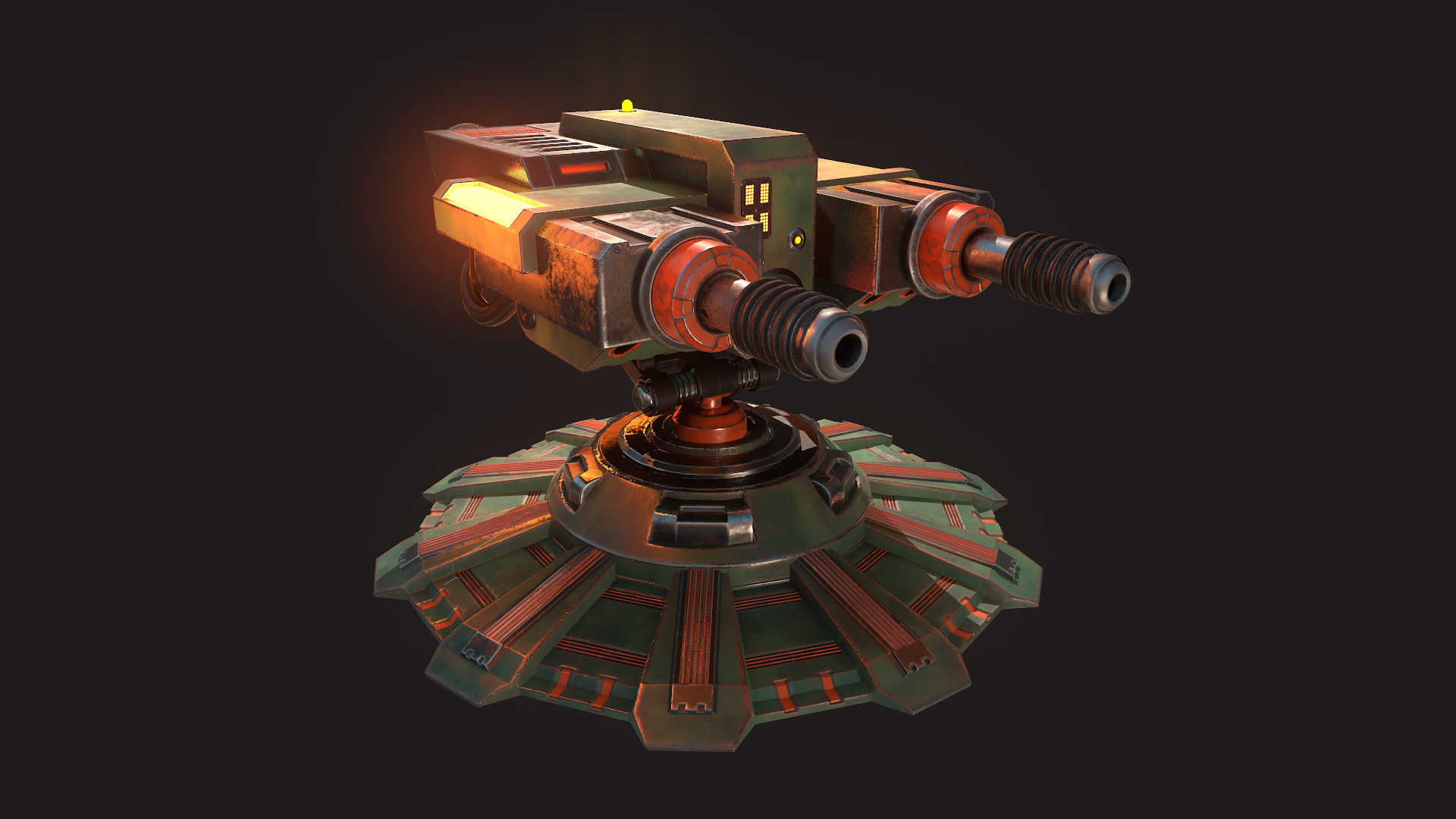 Турель. Сторожевая турель. Магическая турель. Turret 2d. Защитная турель арт фэнтези.