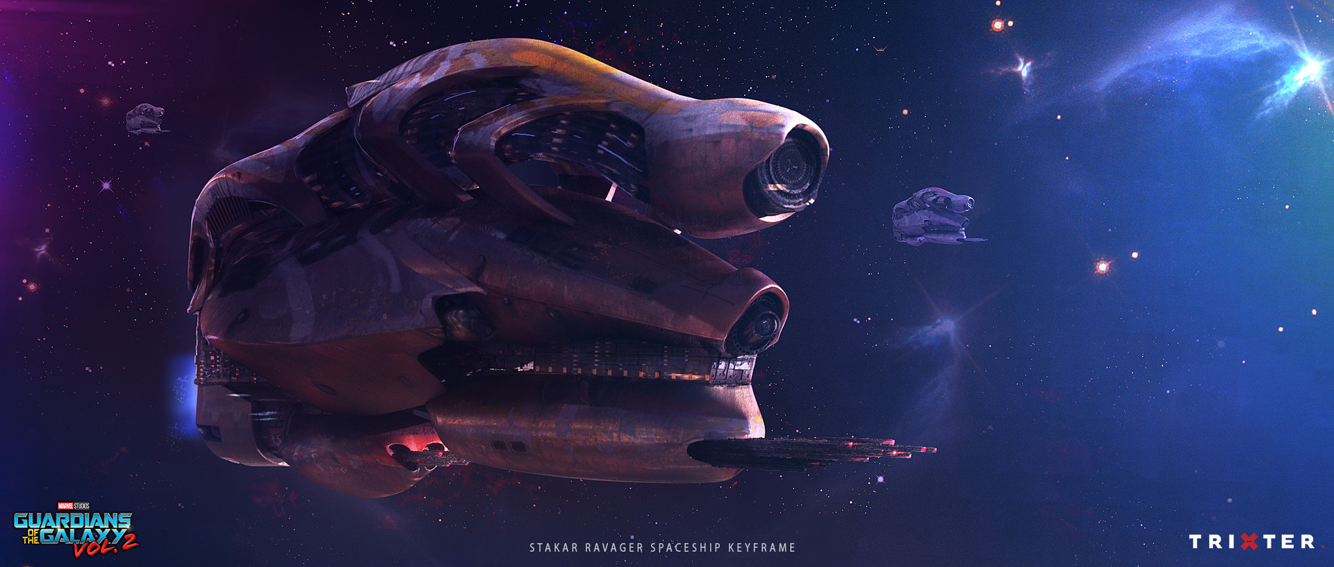 Artstation Guardians Of The Galaxy 2 Stakar Spaceship