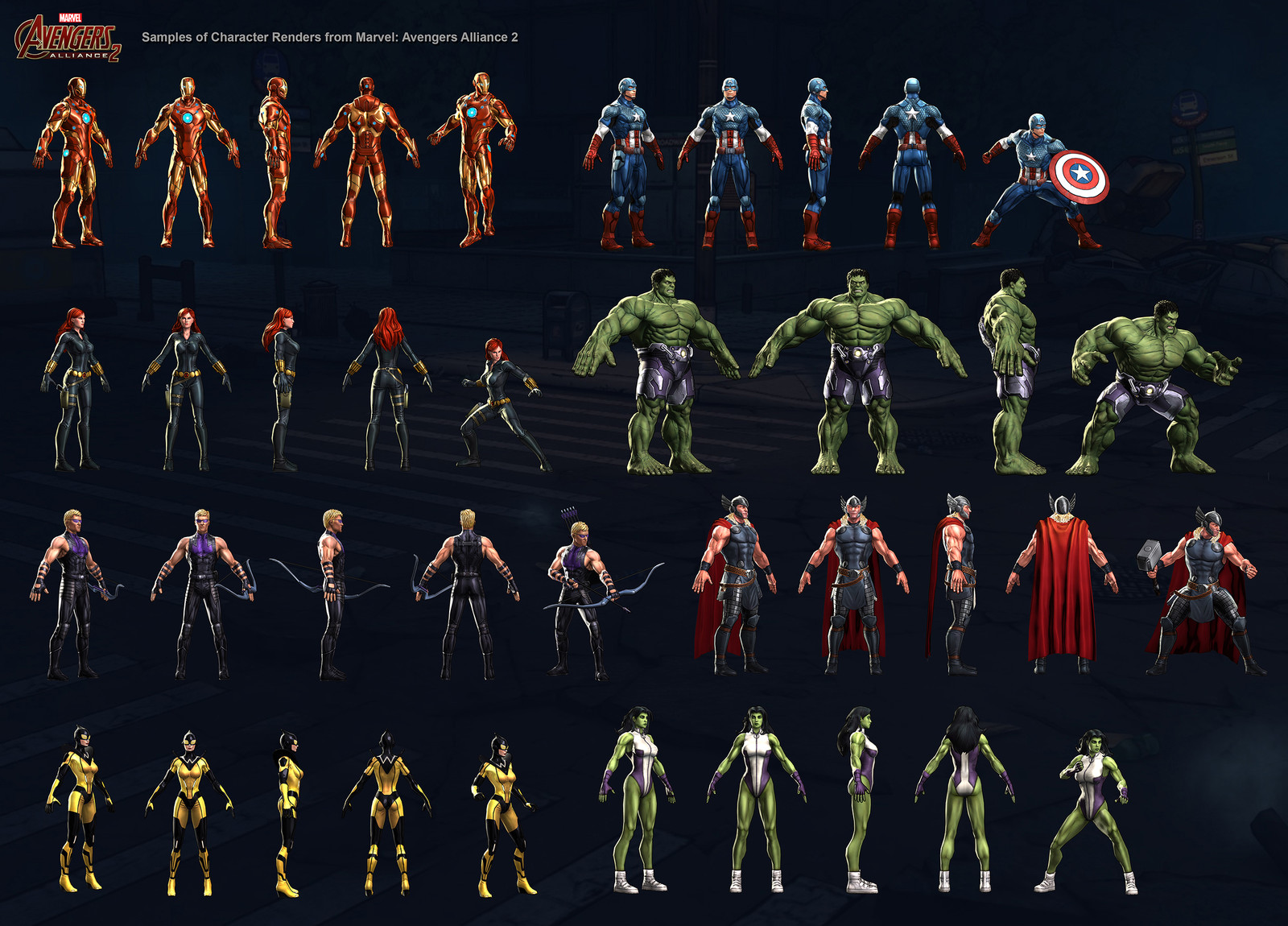 Artstation Marvel Avengers Alliance 2 Characters Leigh Kellogg
