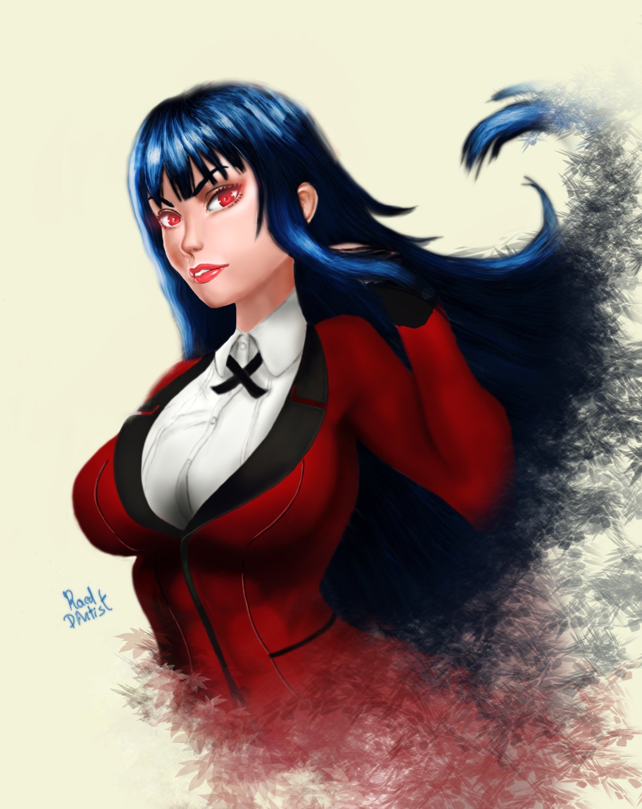 Artstation Kakegurui Yumeko Jabami Preview Raed D Artist