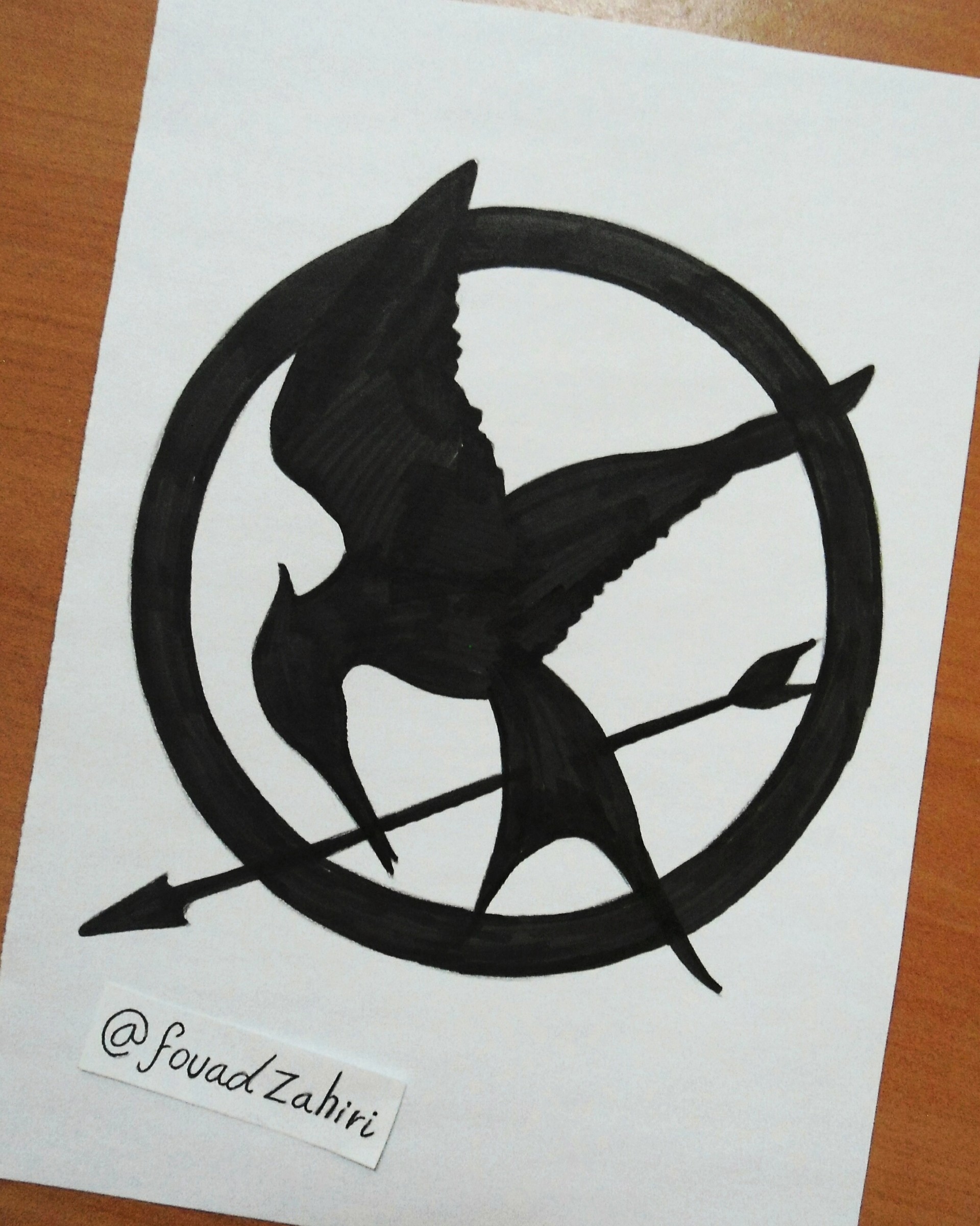 Mockingjay and Snake- Hunger Games- Tattoo Transparent png – Sisters Keep  Drawing