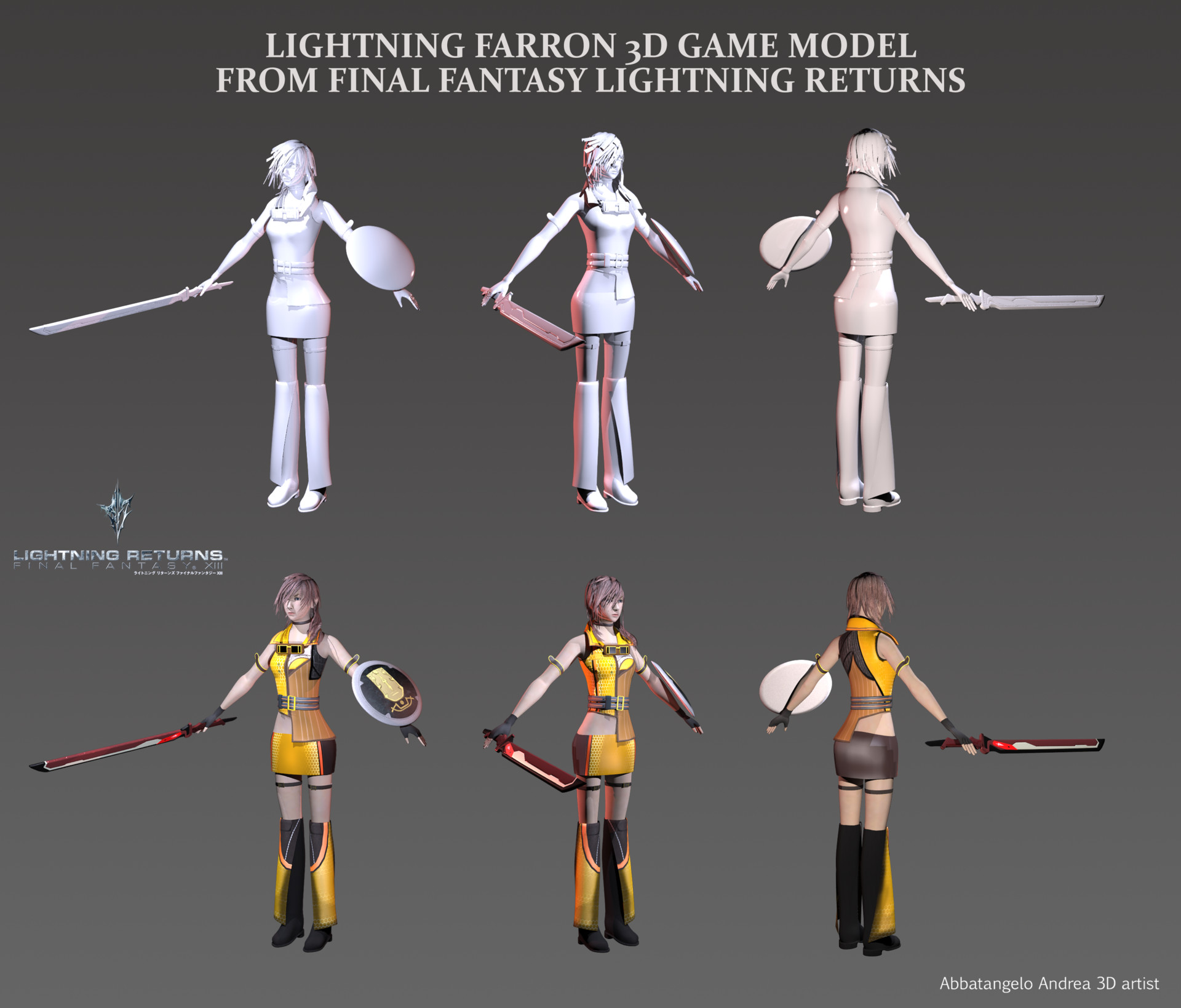 Artstation Lightning From Final Fantasy Lightning Returns