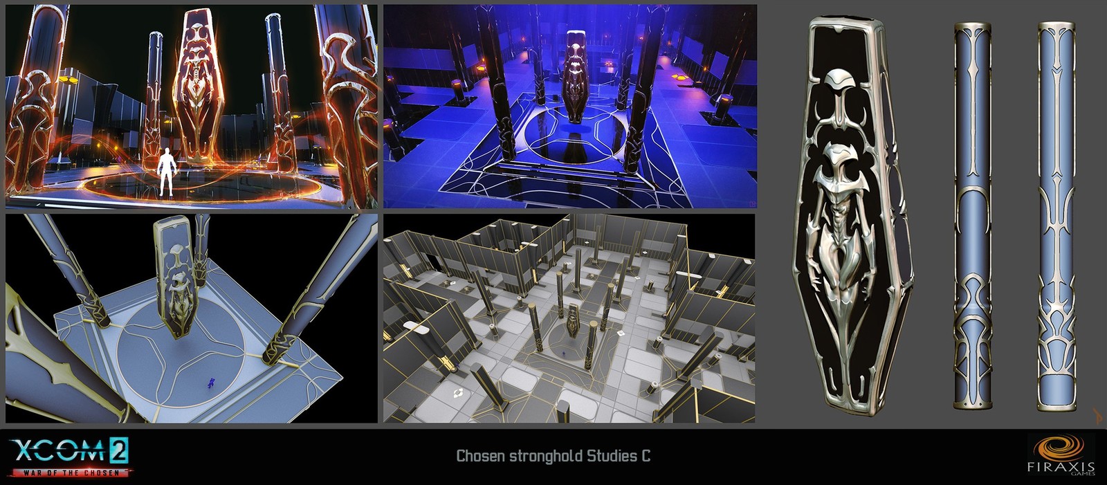 Initial Chosen Stronghold 3D conceptualization