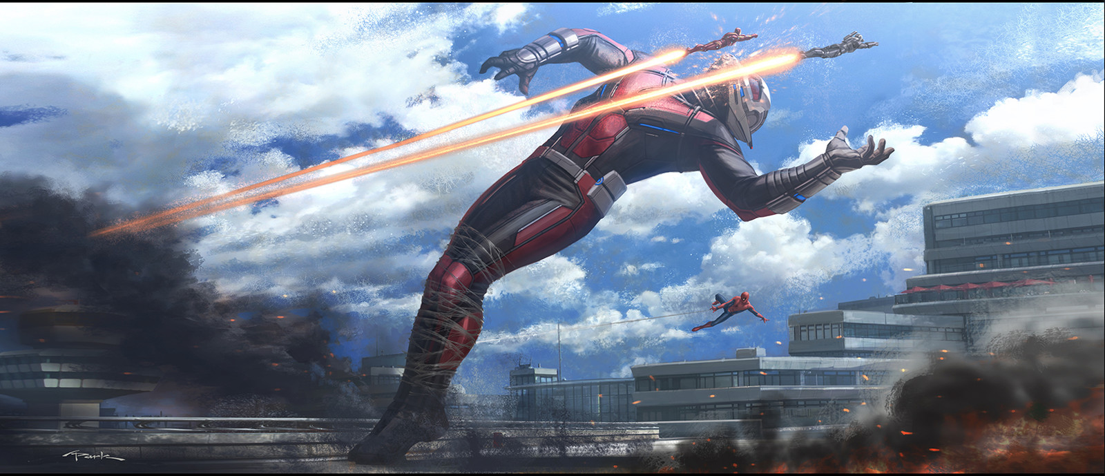 Giant-Man At-At moment from Captain America: Civil War