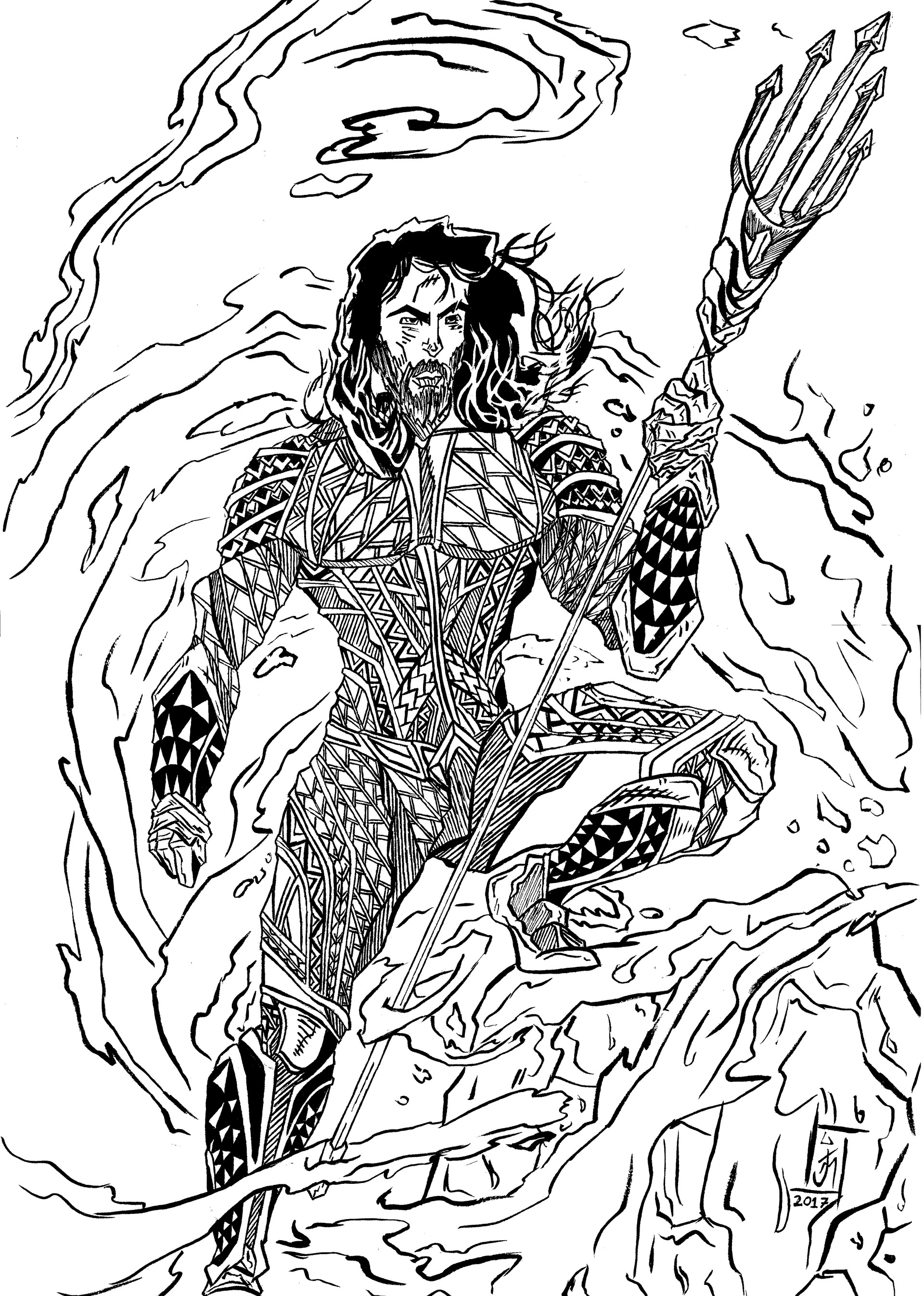 Aquaman Coloring Pages - Learny Kids