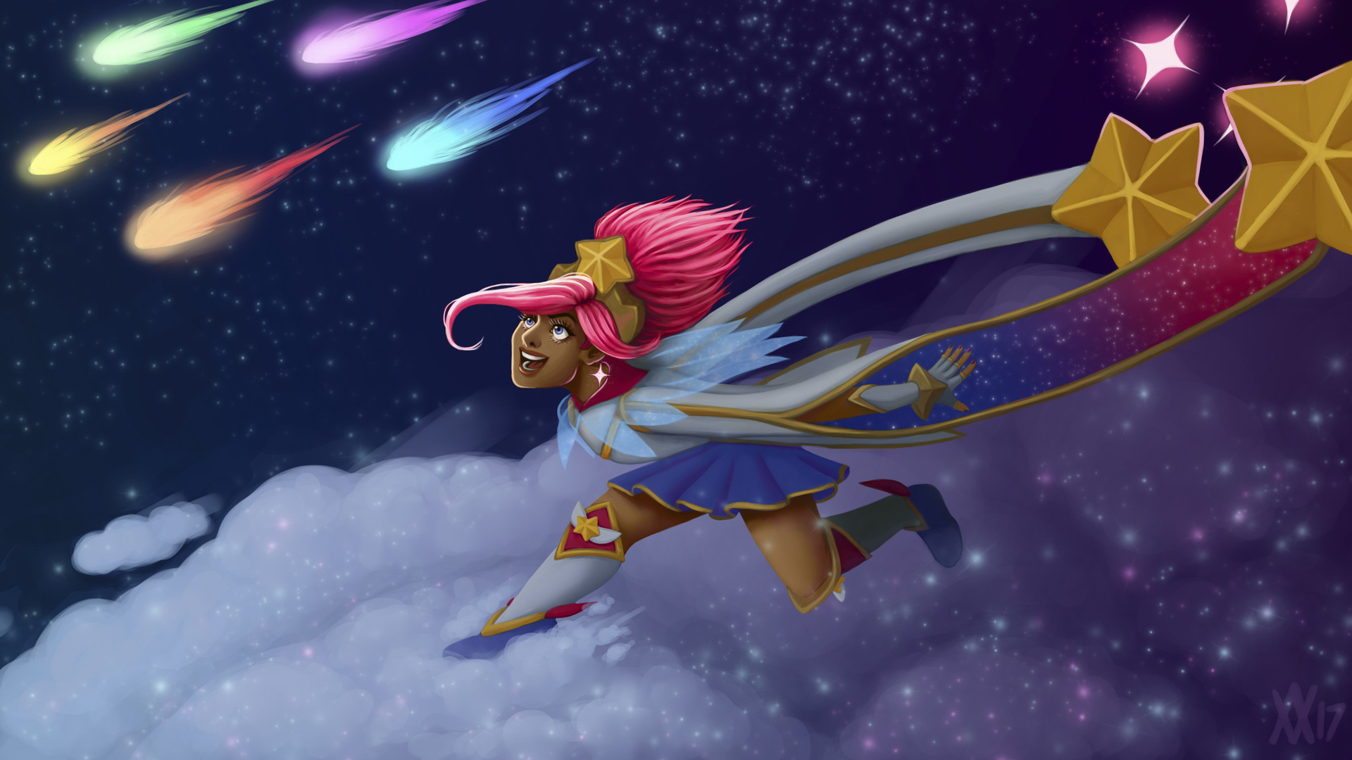 designed and illustrated a star guardian skin for taliyah for the oce leagu...
