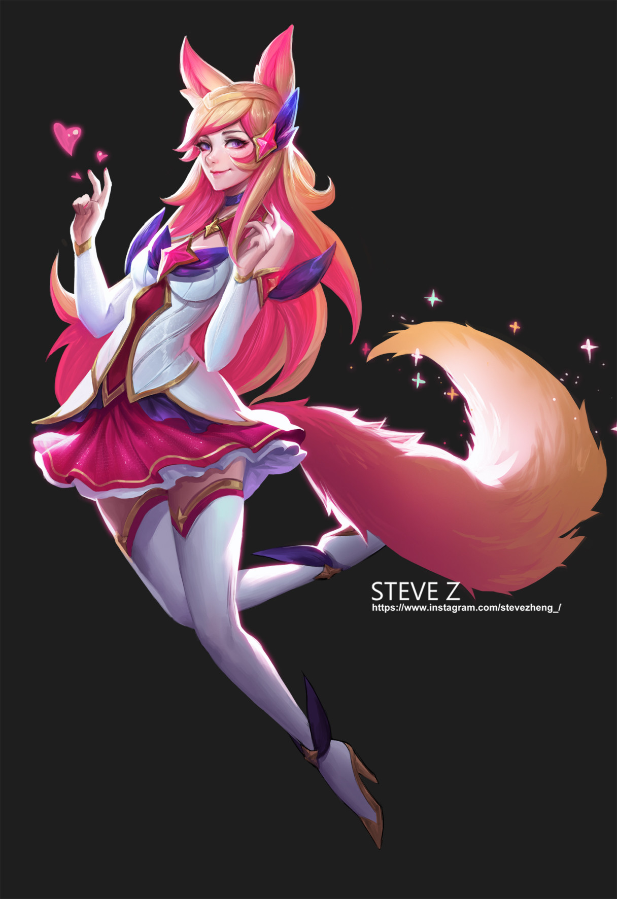 Artstation Star Guardian Ahri Steve Zheng
