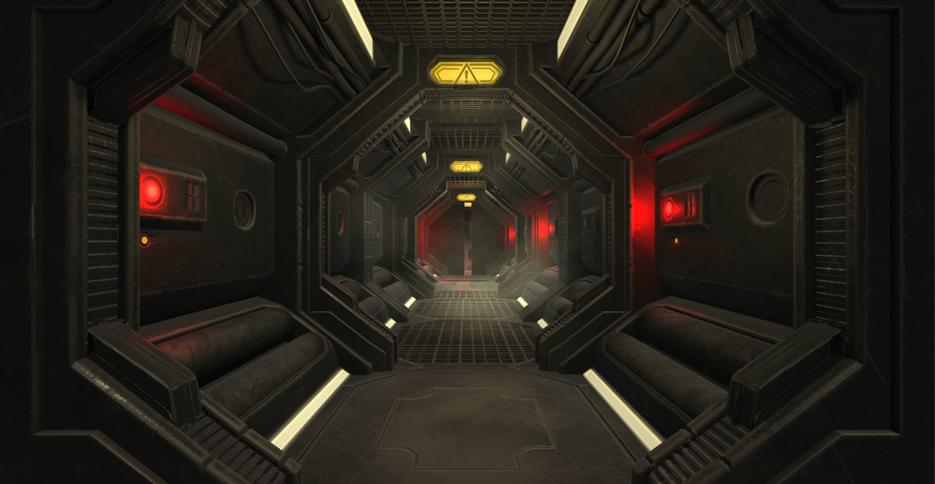 Artstation Modular Space Ship Interior Kerri Targett