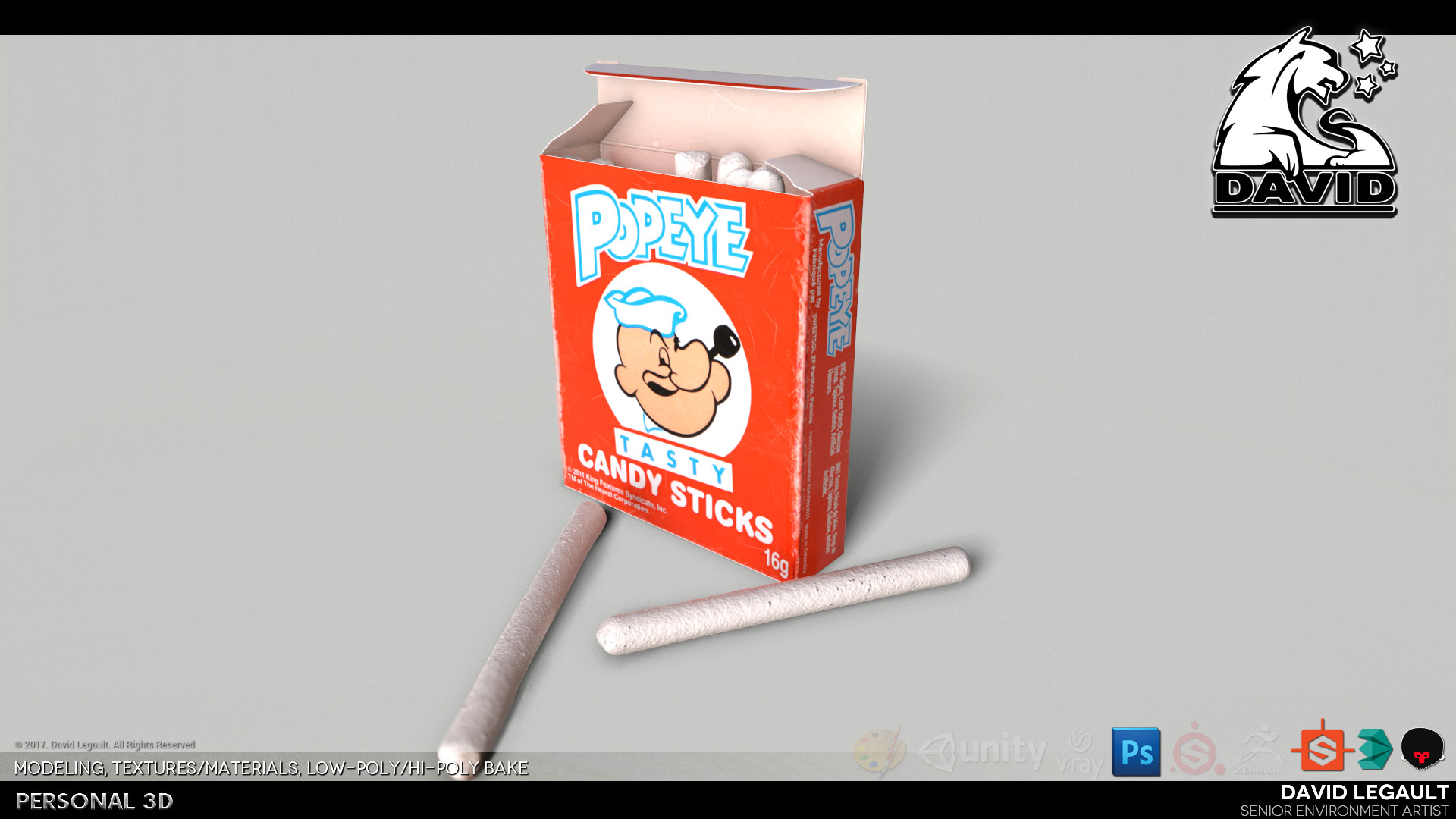 Artstation Popeye Candy David Legault