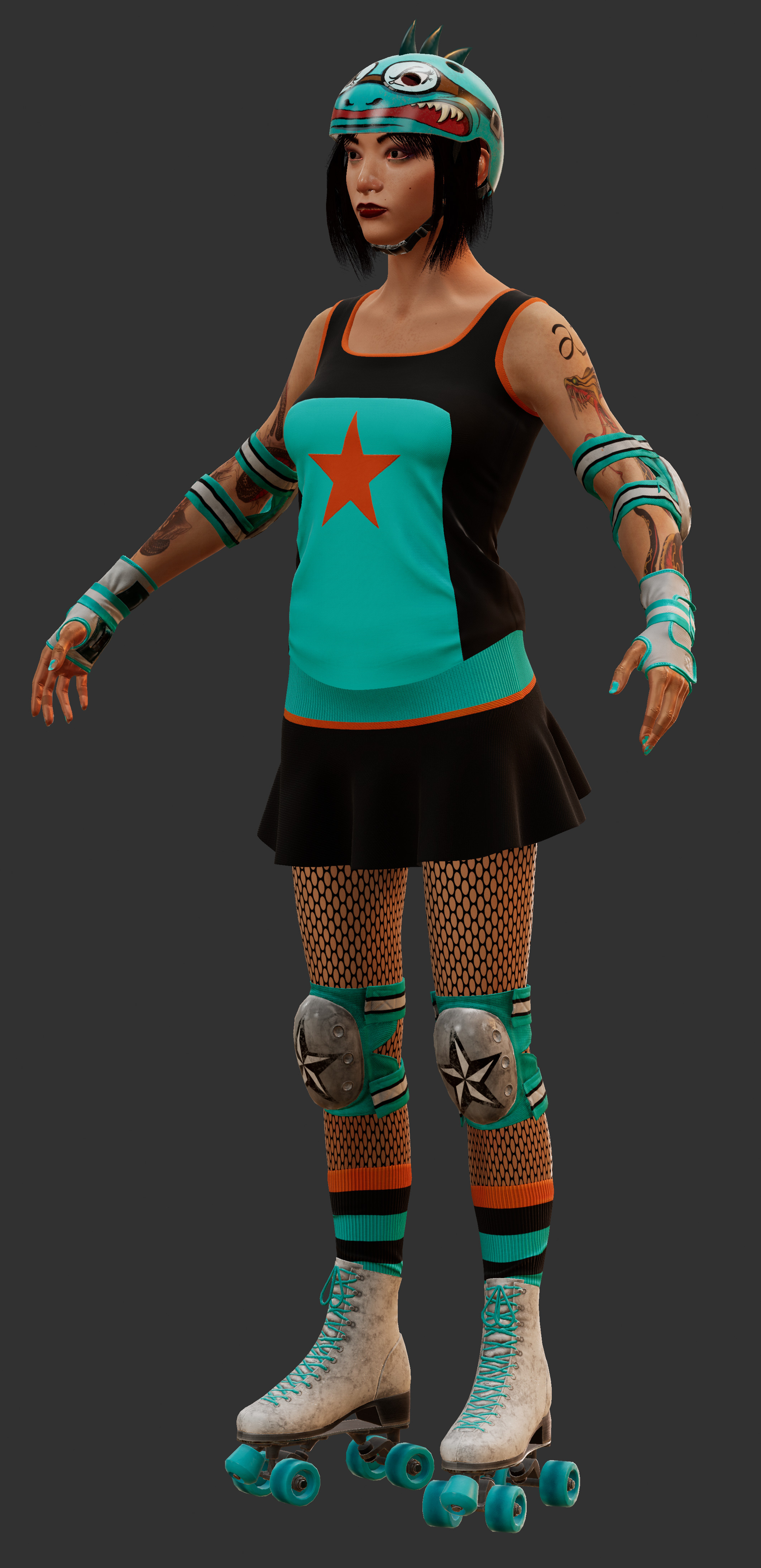 Playable demo character, Cyan Ide