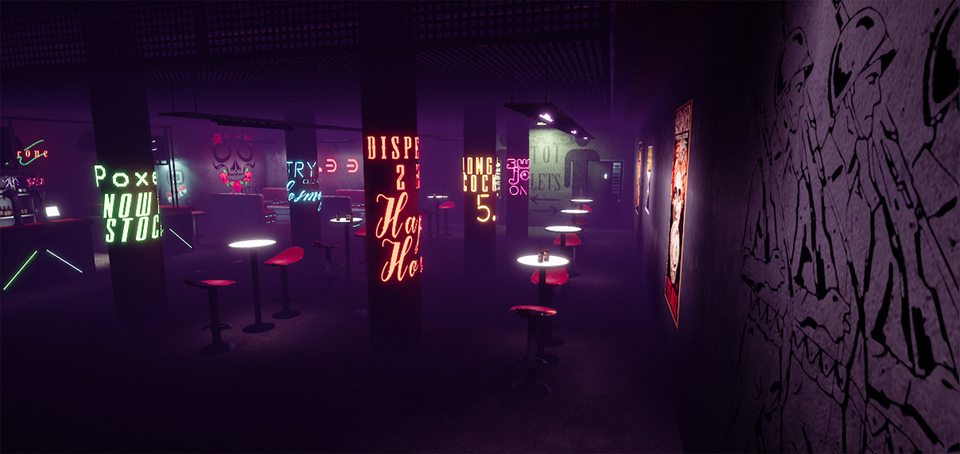 Resultado de imagem para bar cyberpunk