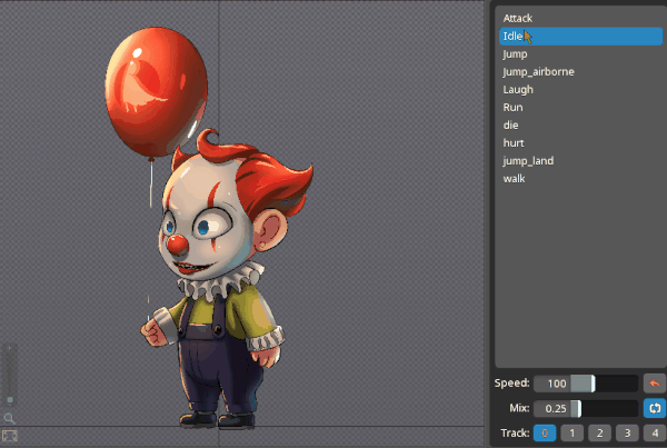 Clown Kid 2D Character Animated Spritesheet