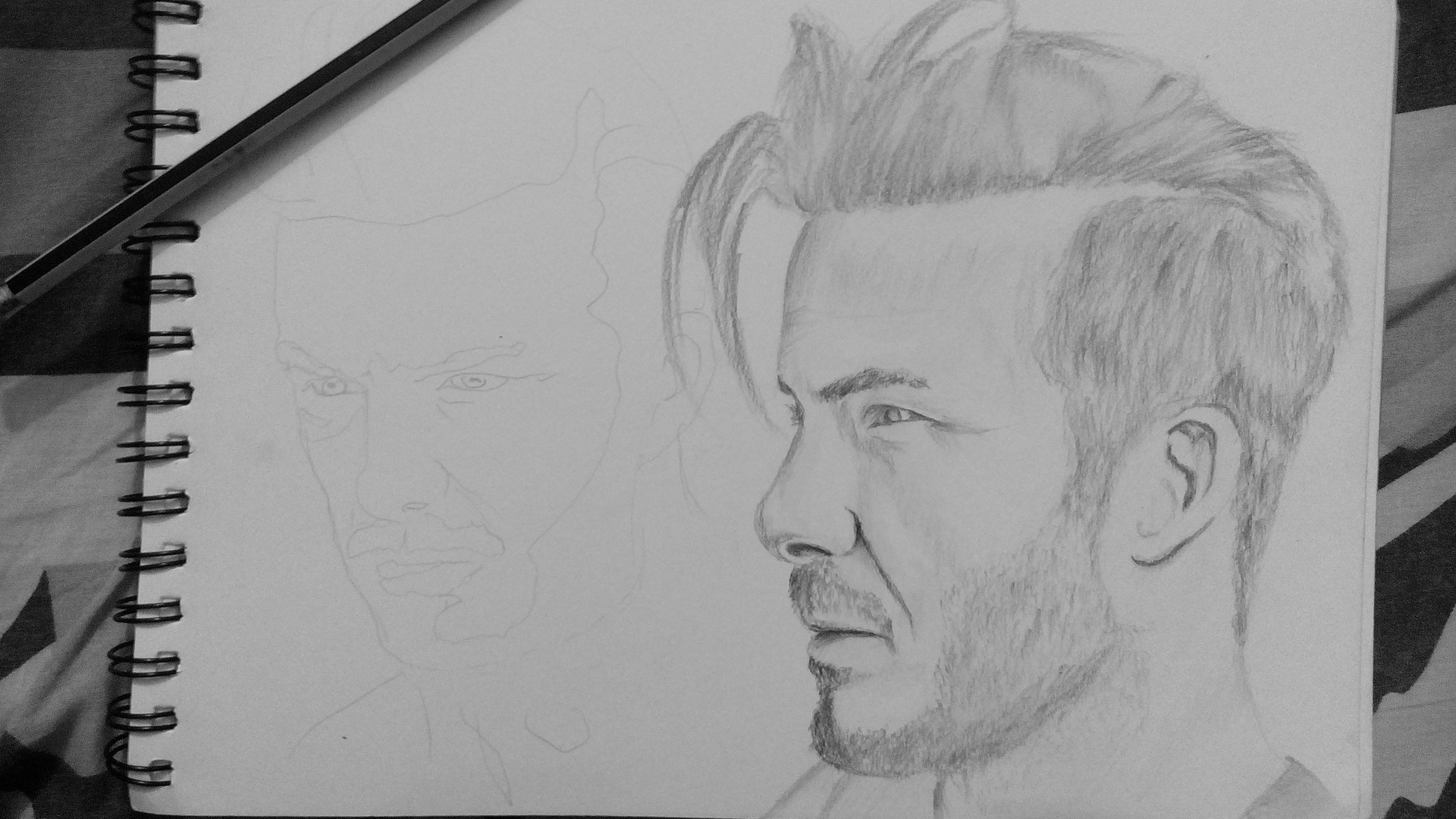 Artstation - David Beckham Drawing