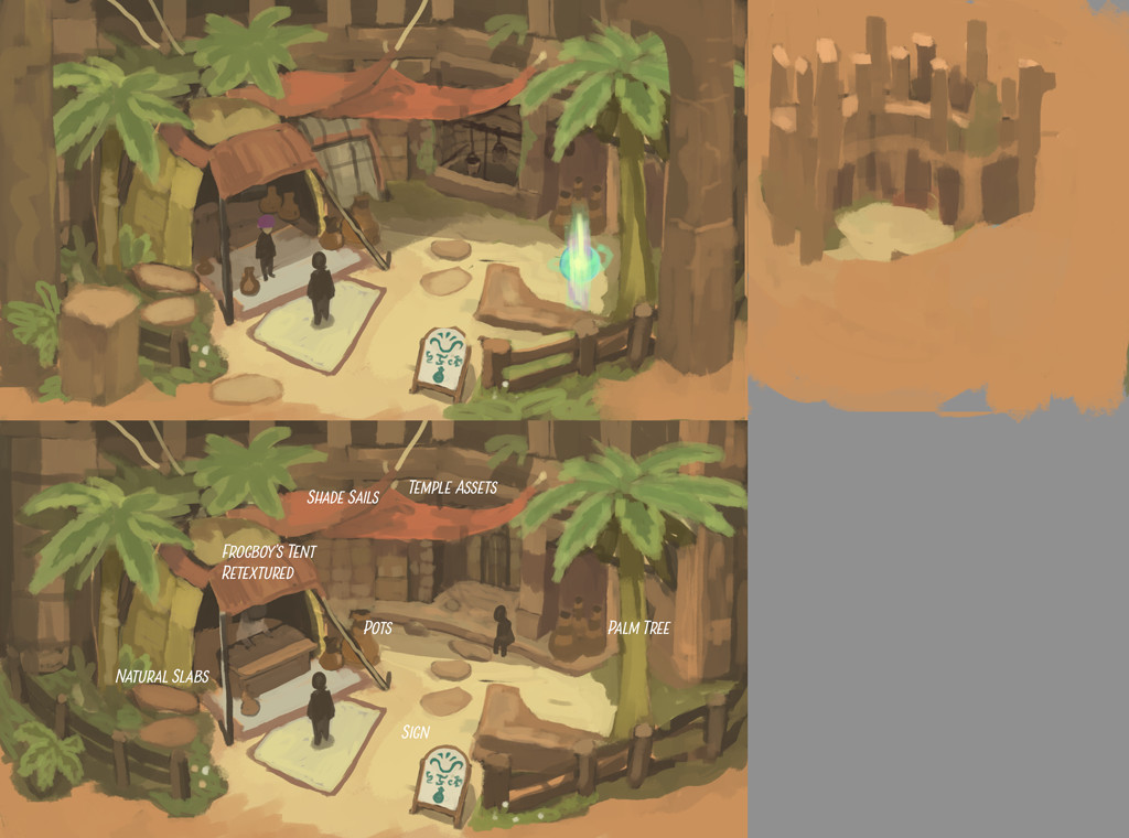Concept for a desert shop. 