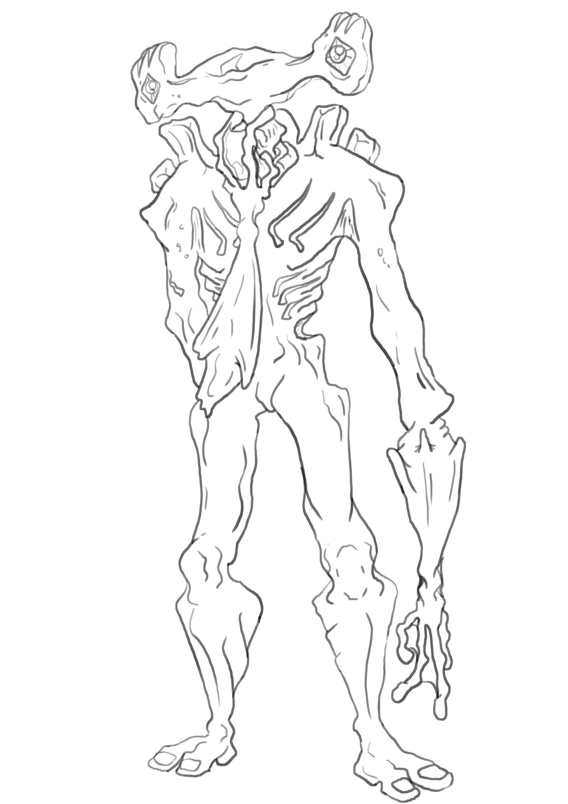 Artstation Underwater Alien Sketch Luke Grimshaw