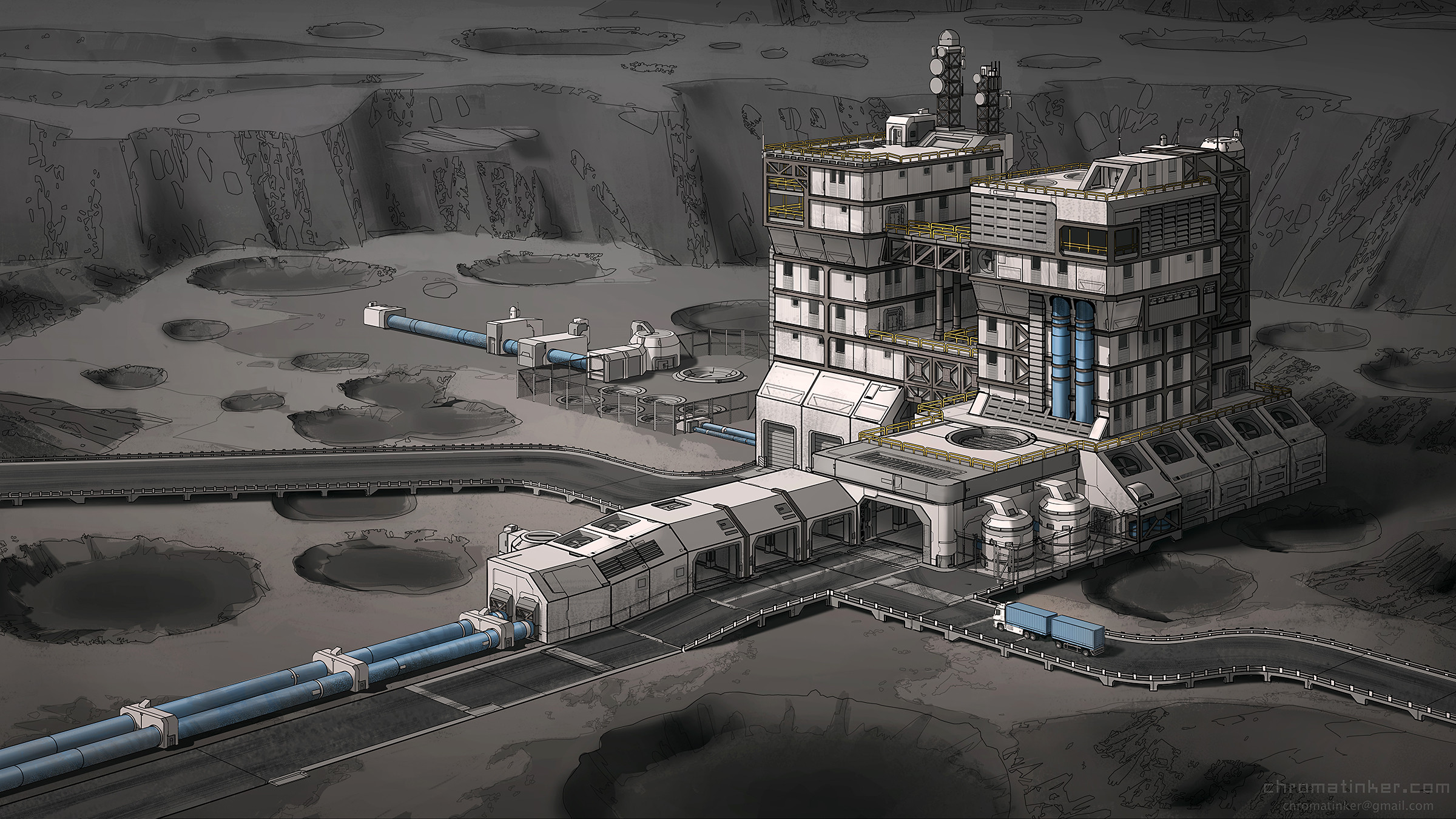 Future base. Концепт завод Sci Fi. Space Colony концепт арт. Футуристичный завод концепт арт. Завод будущего концепт.