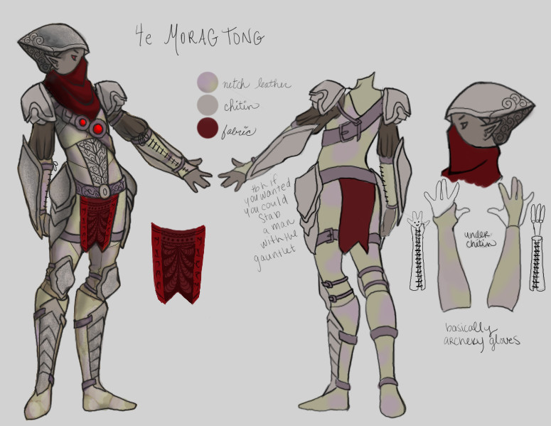 for ikke at nævne fjerkræ Værdiløs ArtStation - Beyond Skyrim: Morrowind - Morag Tong Armor Concept